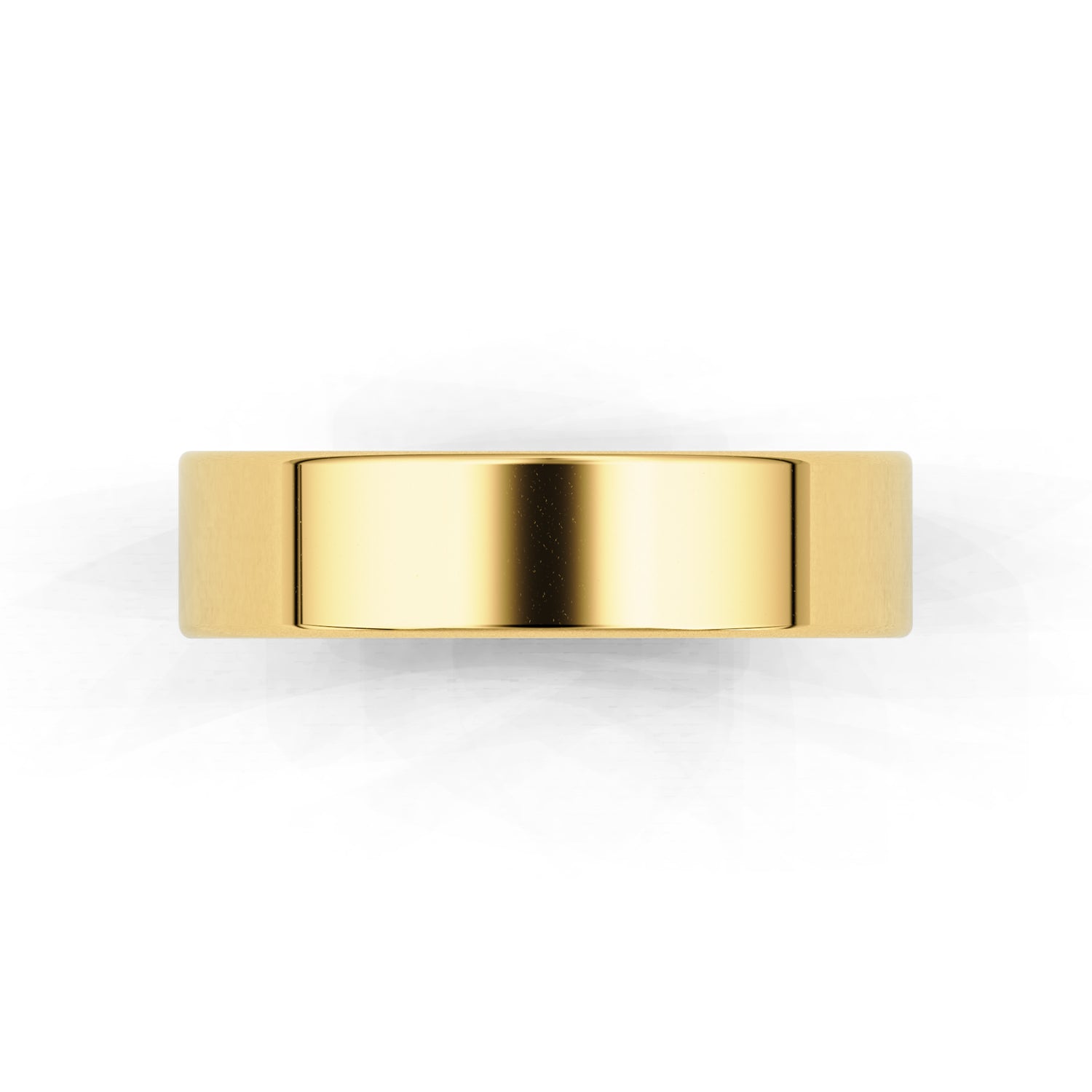 5mm Flat Forever Wedding Band, 14k Gold