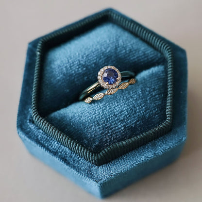 Anastasia’s Dream Twist Halo Engagement Ring, Round Brilliant