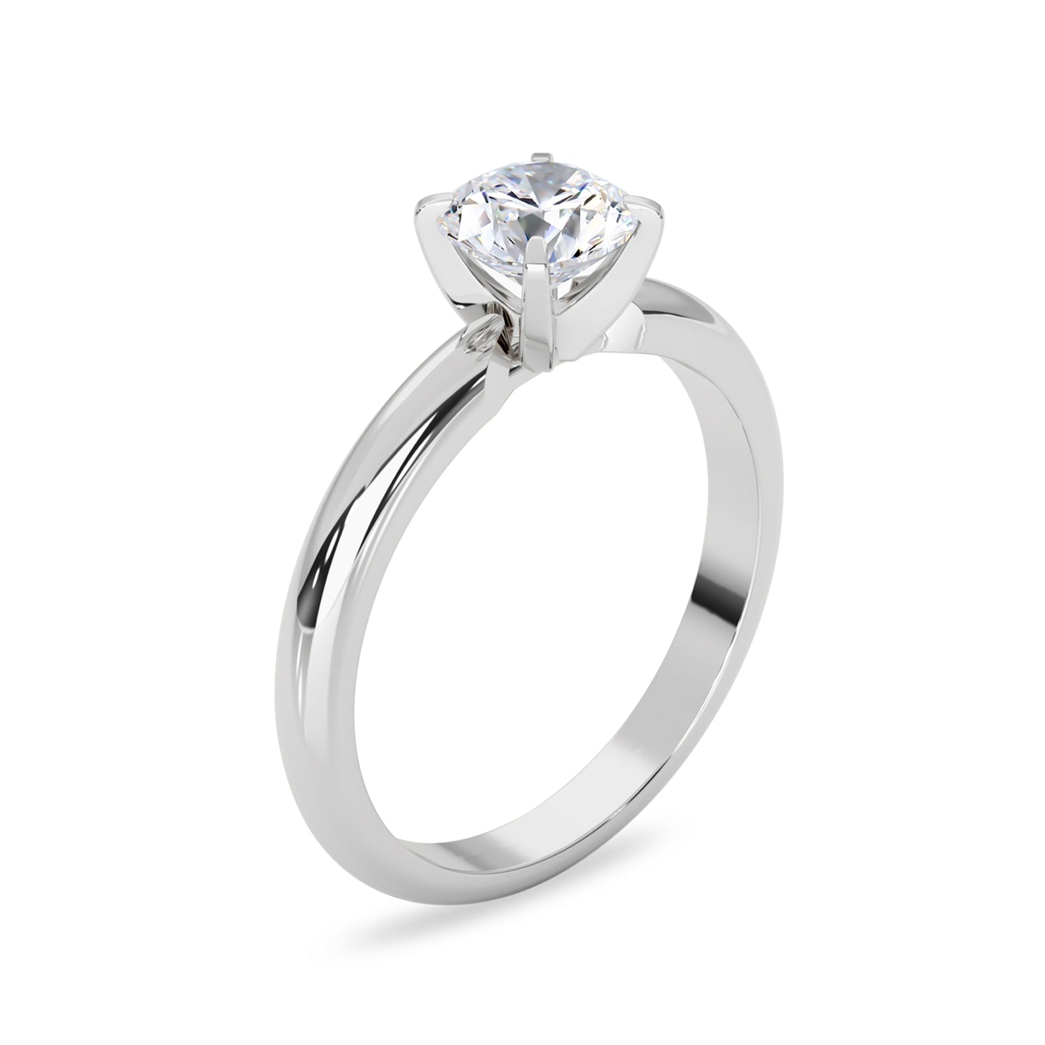 Solo Solitaire Peg Head Engagement Ring