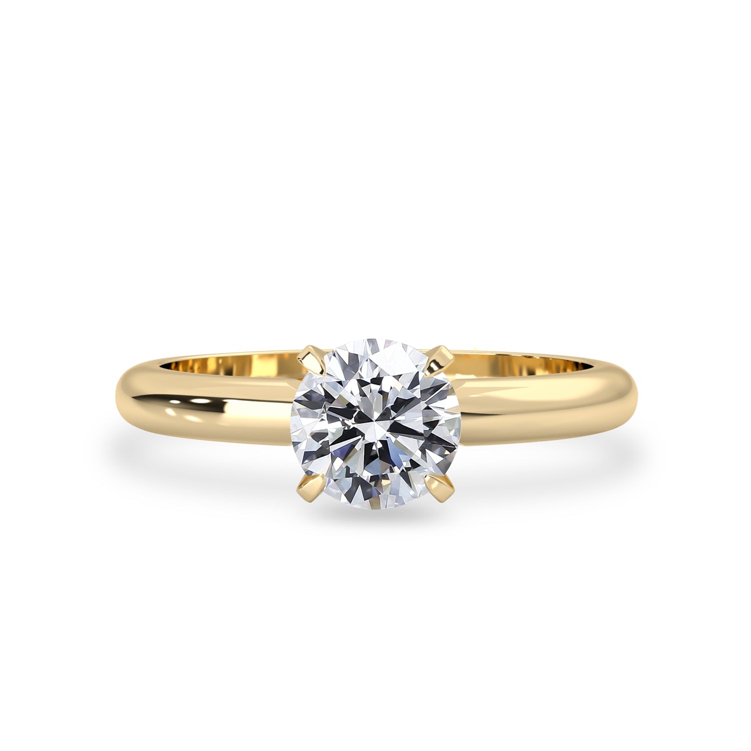 Solo Solitaire Peg Head Engagement Ring