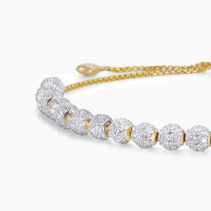 18K Gold Diamond Bracelet for Women