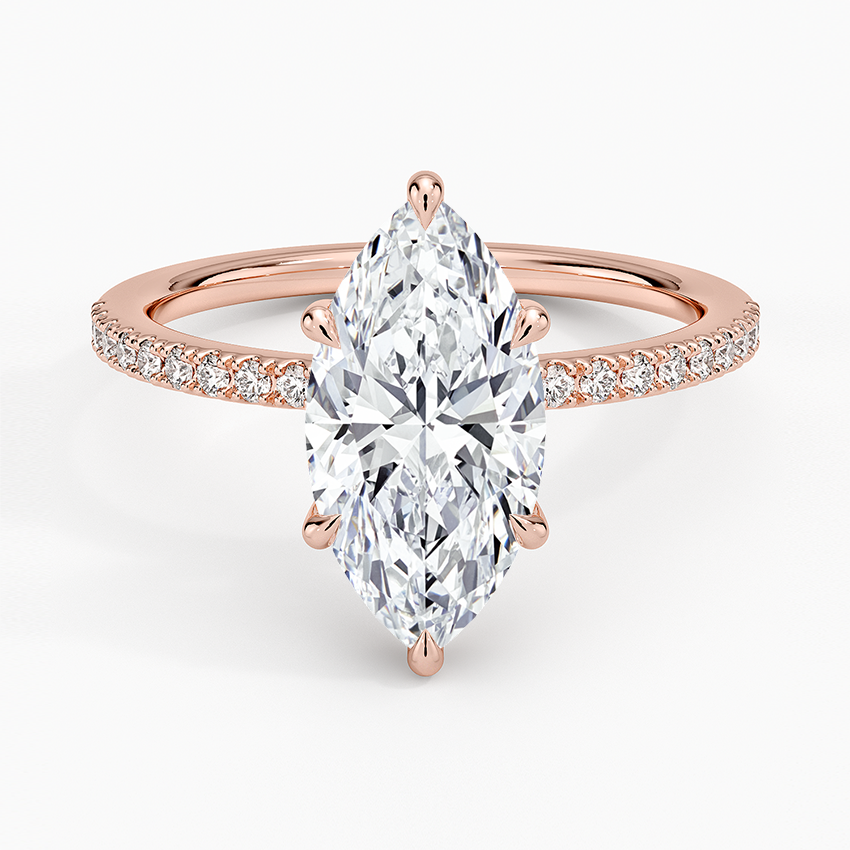 Perfect Fit Half-Coverage Diamond Engagement Ring