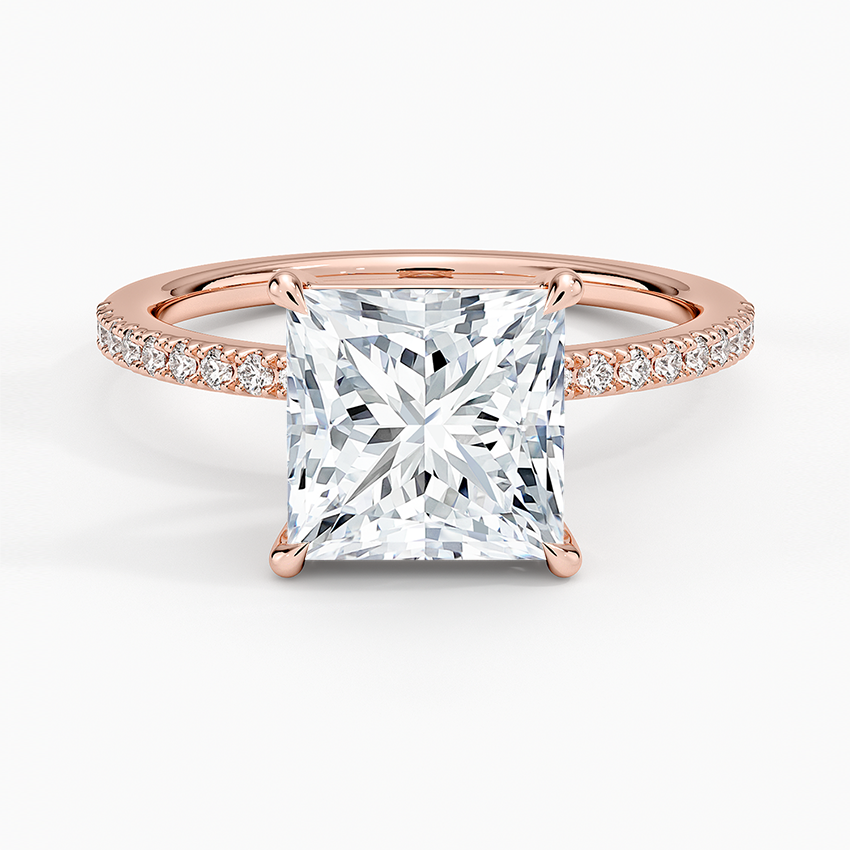 Perfect Fit Half-Coverage Diamond Engagement Ring