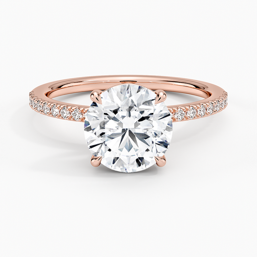 Perfect Fit Half-Coverage Diamond Engagement Ring