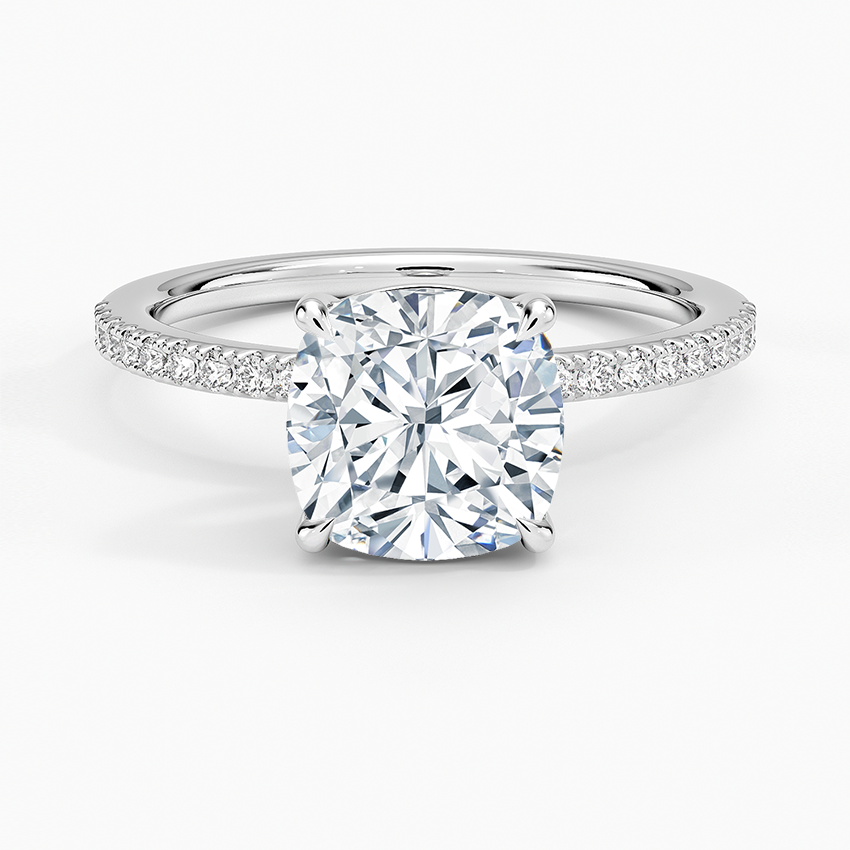 Perfect Fit Half-Coverage Diamond Engagement Ring