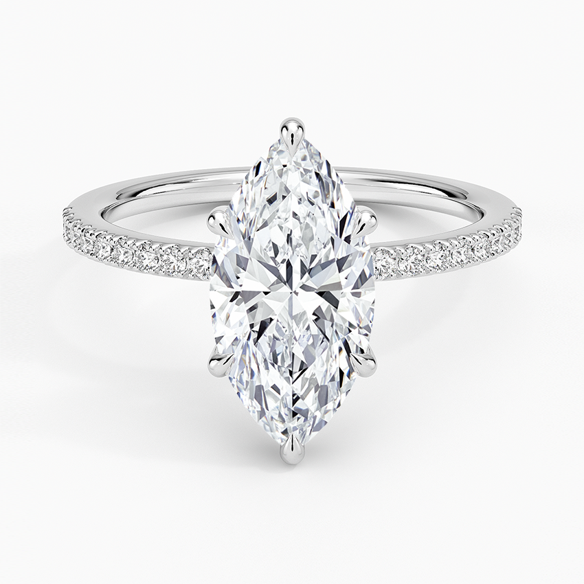 Perfect Fit Half-Coverage Diamond Engagement Ring