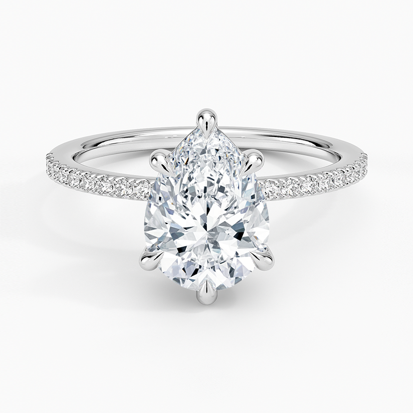 Perfect Fit Half-Coverage Diamond Engagement Ring