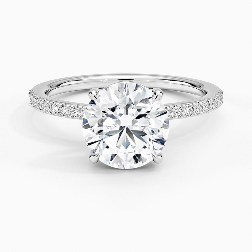 Perfect Fit Half-Coverage Diamond Engagement Ring