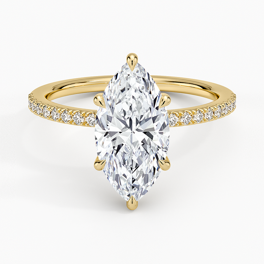 Perfect Fit Half-Coverage Diamond Engagement Ring