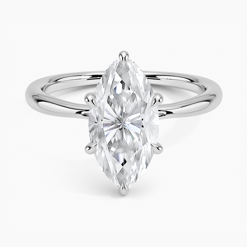 Hidden Halo marquise Ring