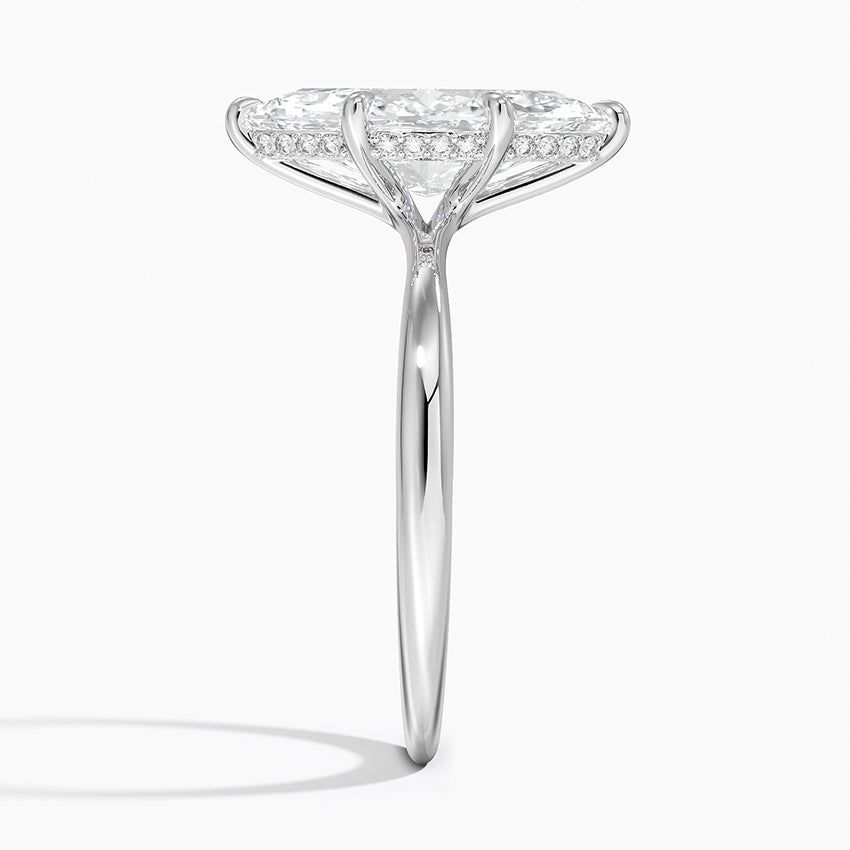 Hidden Halo marquise Ring