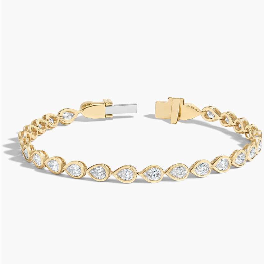 Oval Lab Diamond Bezel Tennis Bracelet