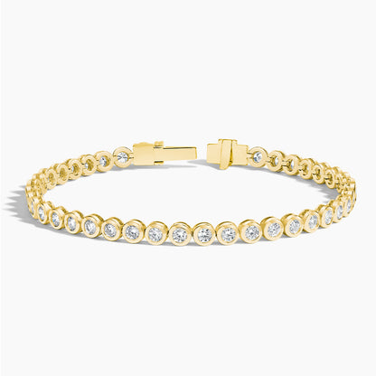 Oval Lab Diamond Bezel Tennis Bracelet