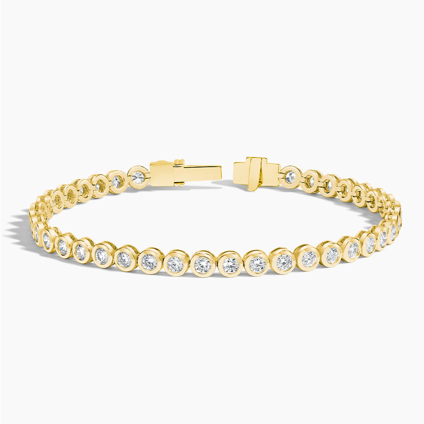 Oval Lab Diamond Bezel Tennis Bracelet