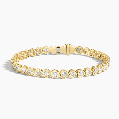 Oval Lab Diamond Bezel Tennis Bracelet