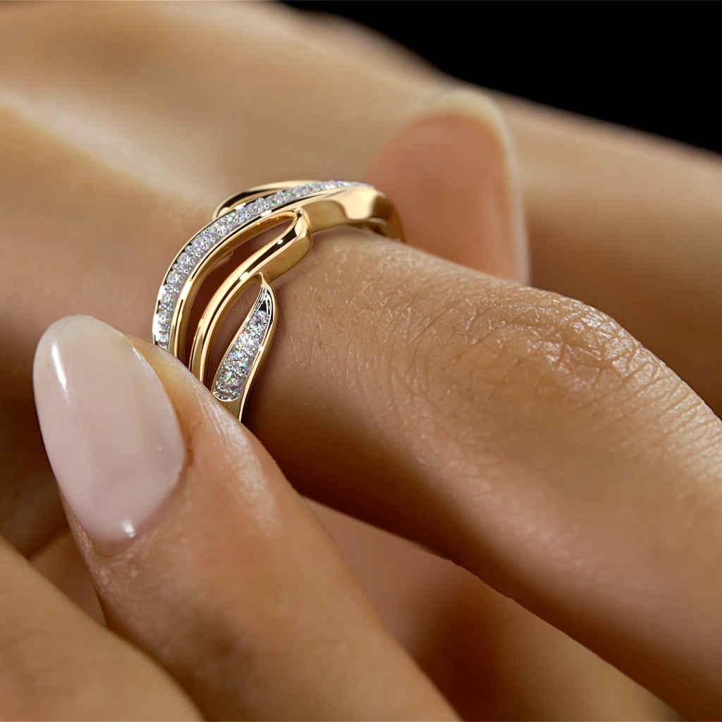 The Aurora Band Ring