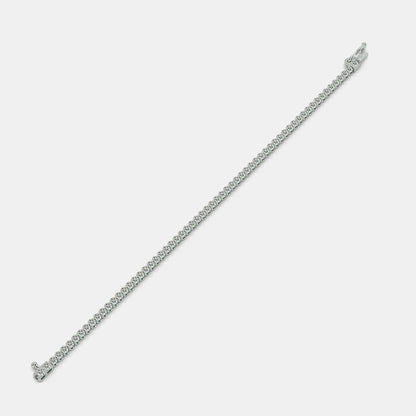 Elegant Diamond Tennis Bracelet in White Gold