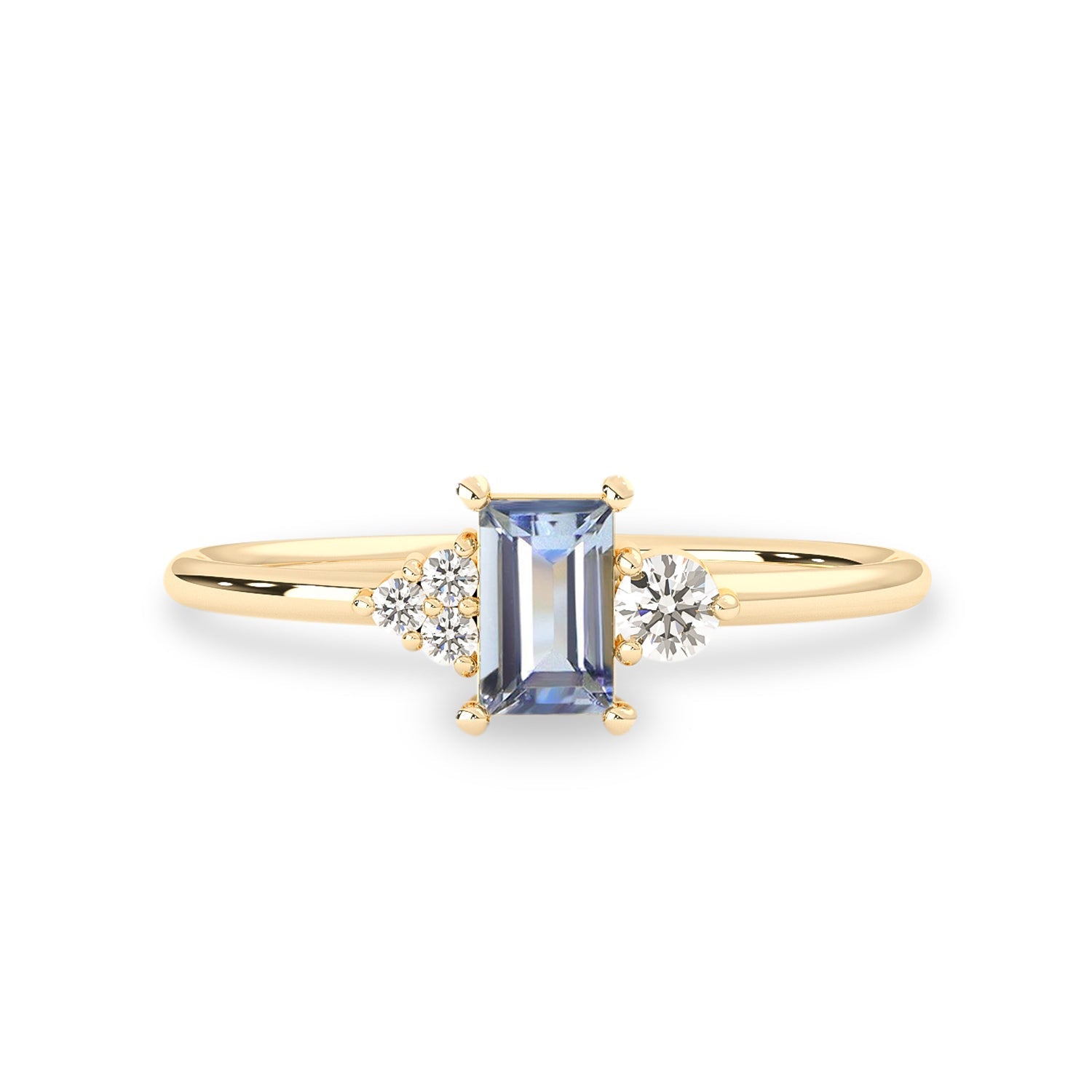 The Purity Beauty Ring, Baguette Aquamarine