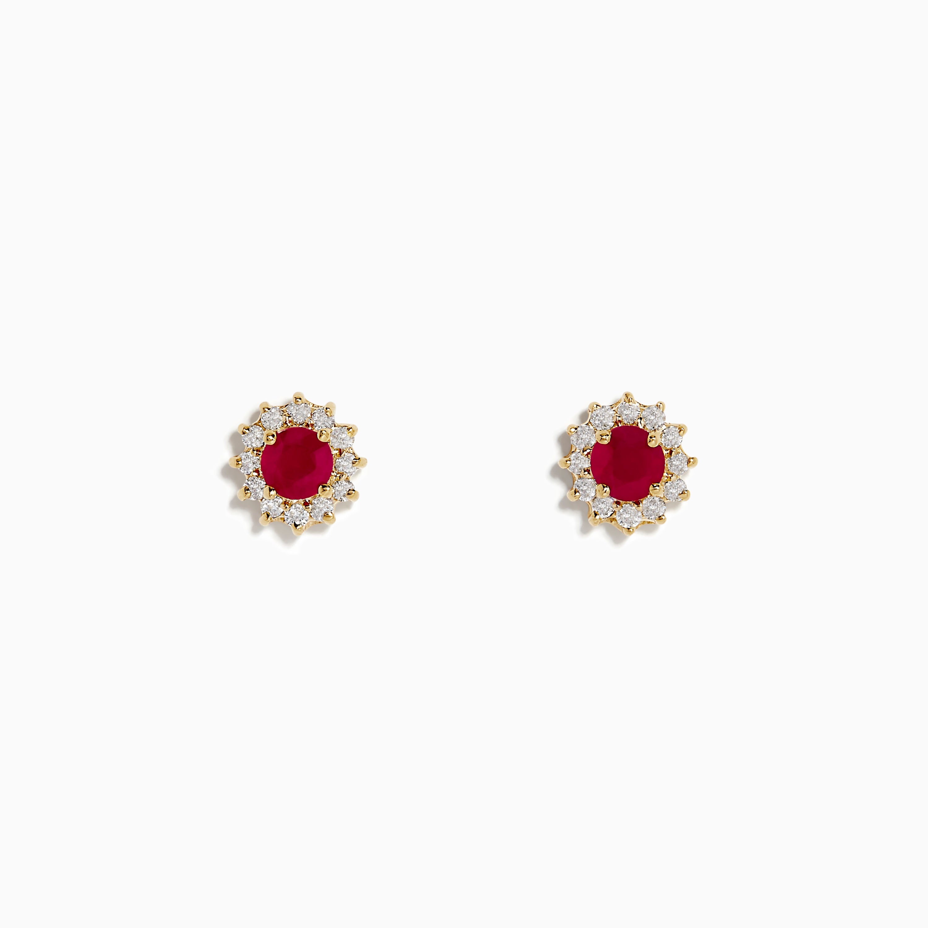 14K solid gold diamond hoop earrings for women with brilliant round-cut diamonds, perfect for luxury everyday wear.
