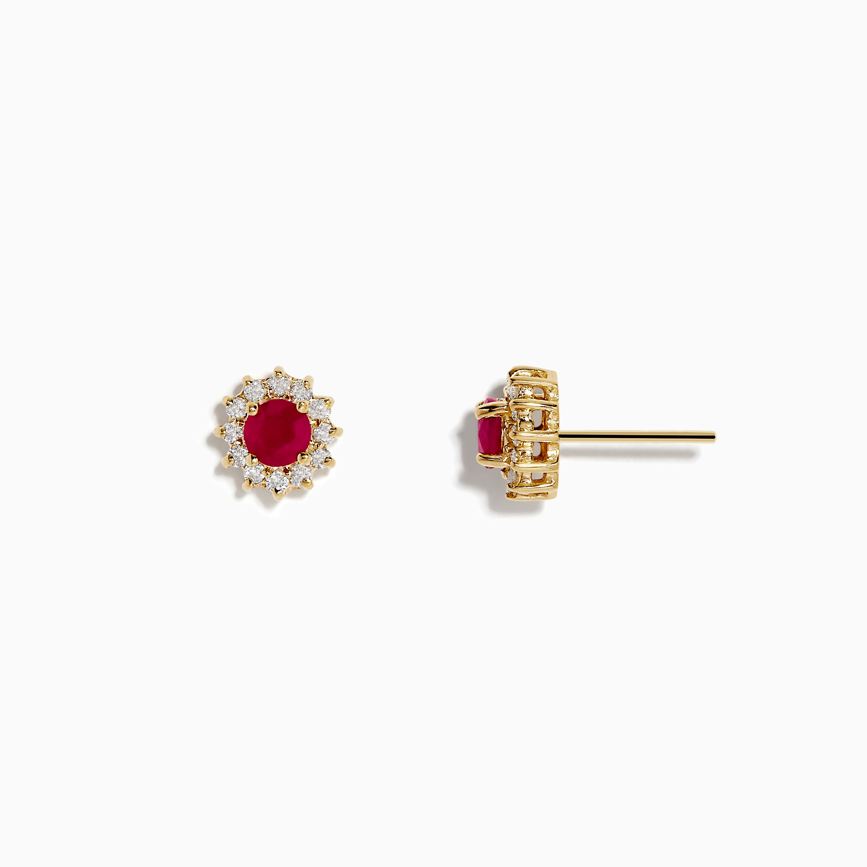 14K solid gold diamond hoop earrings for women with brilliant round-cut diamonds, perfect for luxury everyday wear.
