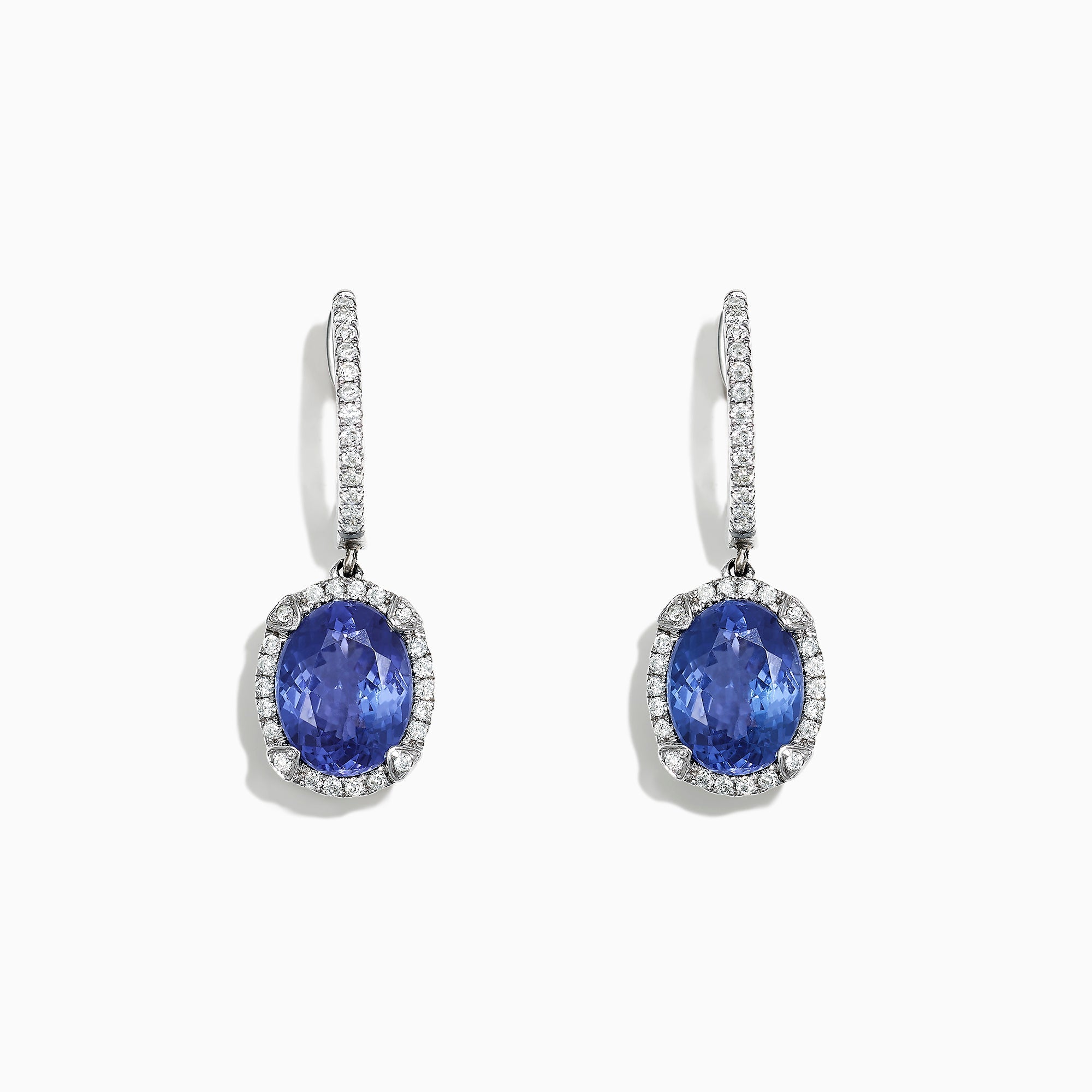 14K solid gold diamond hoop earrings for women with brilliant round-cut diamonds, perfect for luxury everyday wear.