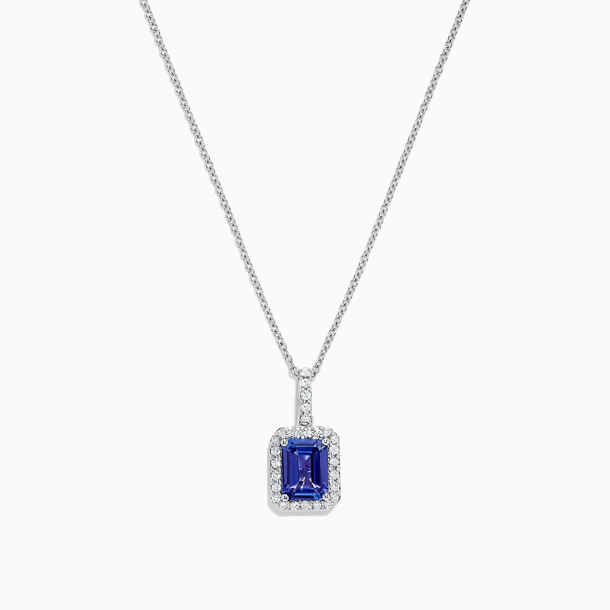 Nahla Siri 14K White Gold Tanzanite and Diamond Pendant, 1.56 TCW