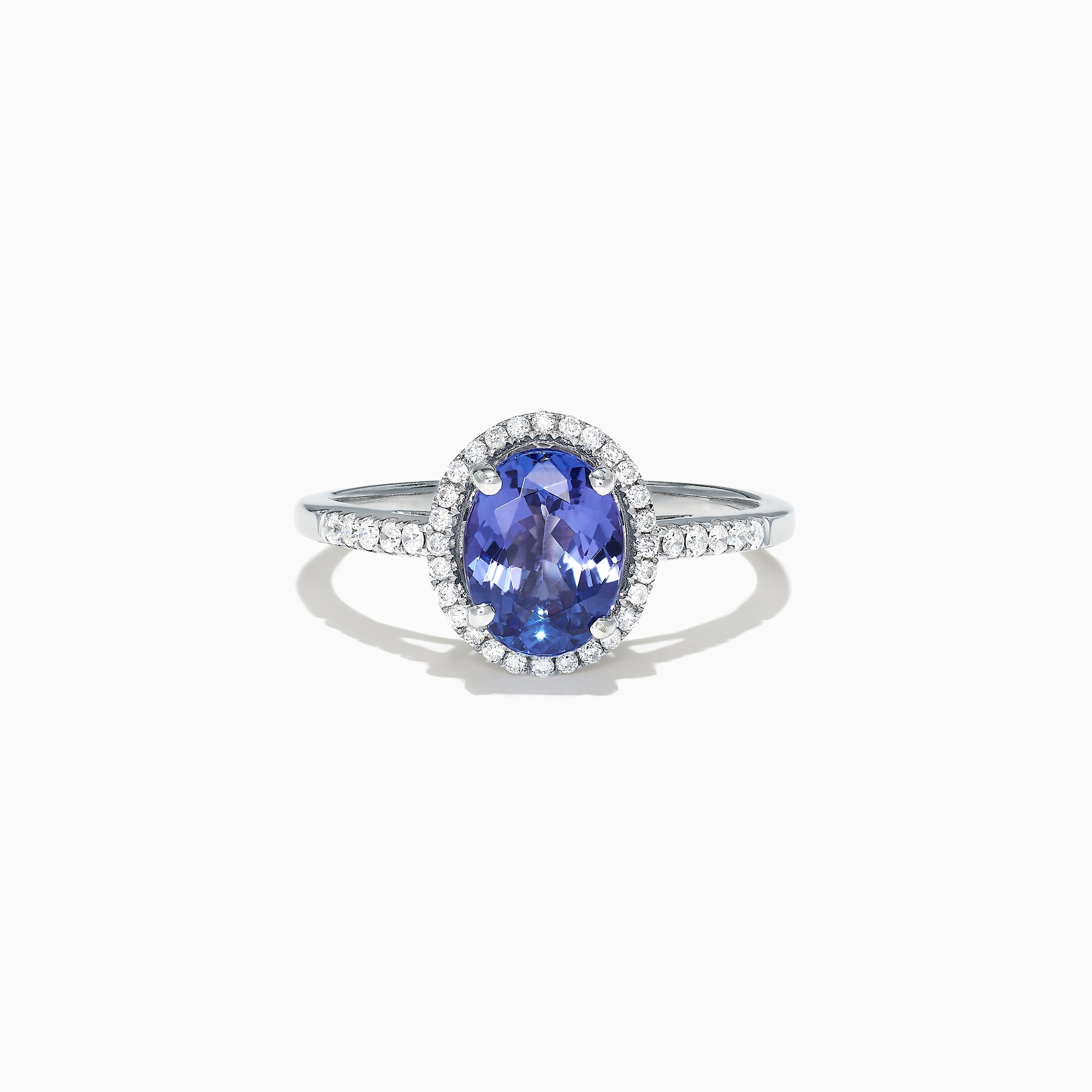 14K White Gold Tanzanite and Diamond Ring, 2.24 TCW