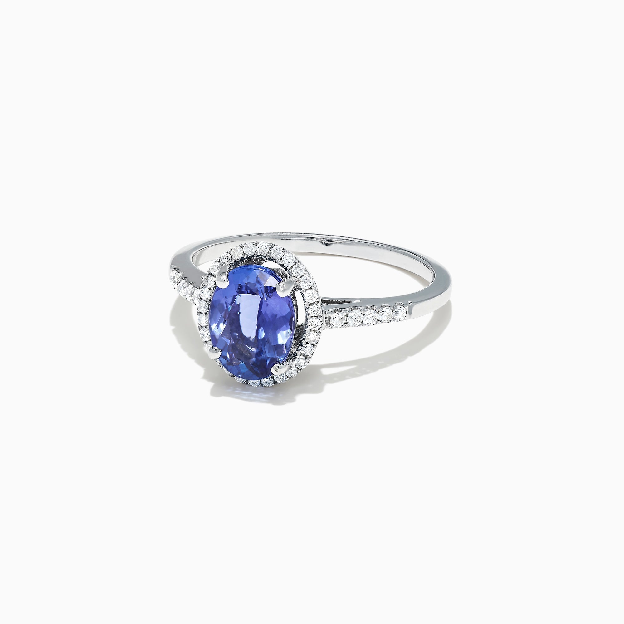 14K White Gold Tanzanite and Diamond Ring, 2.24 TCW