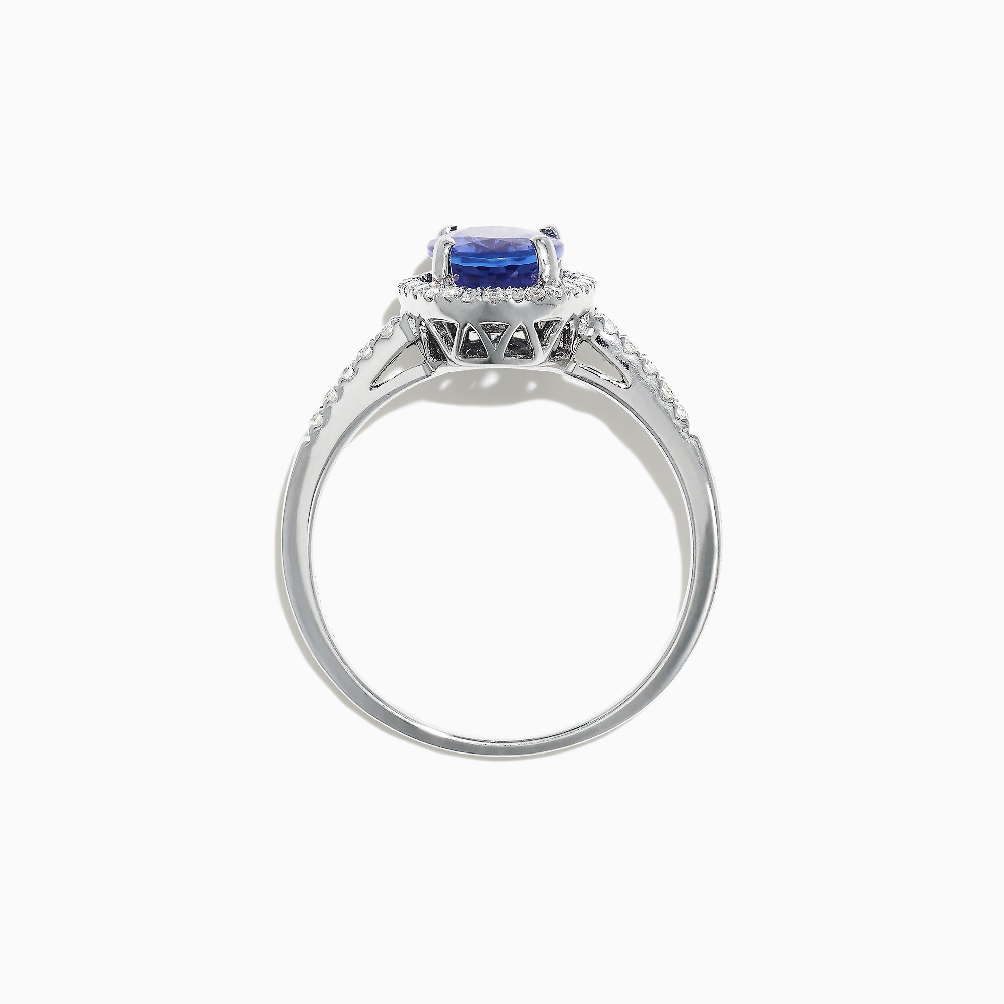 14K White Gold Tanzanite and Diamond Ring, 2.24 TCW