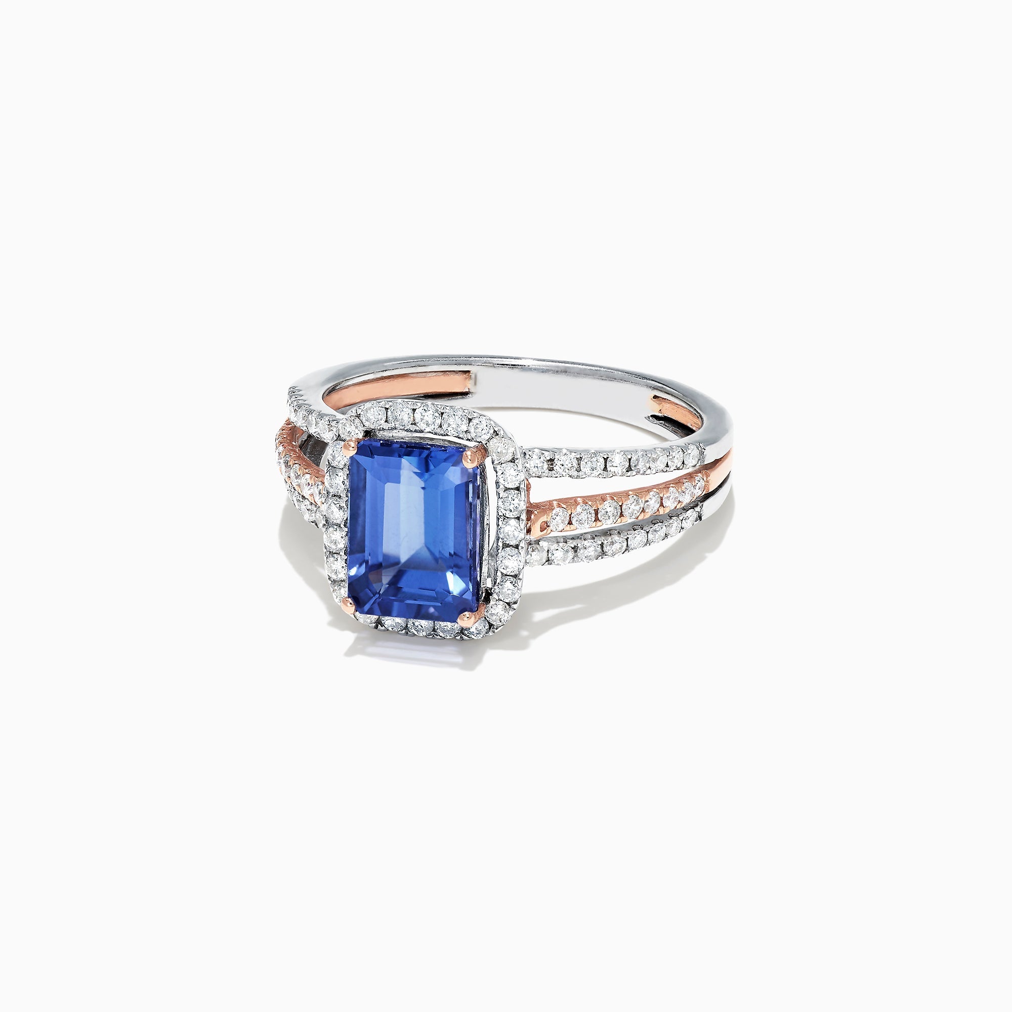 Nahla Siri 14K White and Rose Gold Tanzanite and Diamond Ring, 1.80 TCW