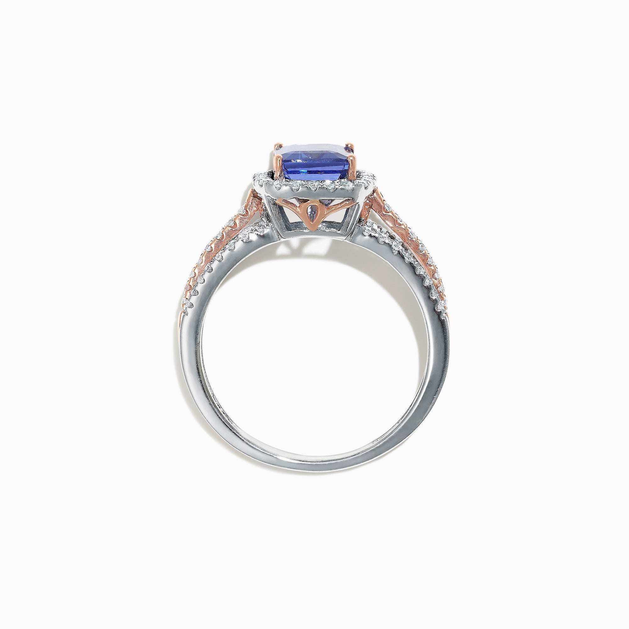 Nahla Siri 14K White and Rose Gold Tanzanite and Diamond Ring, 1.80 TCW