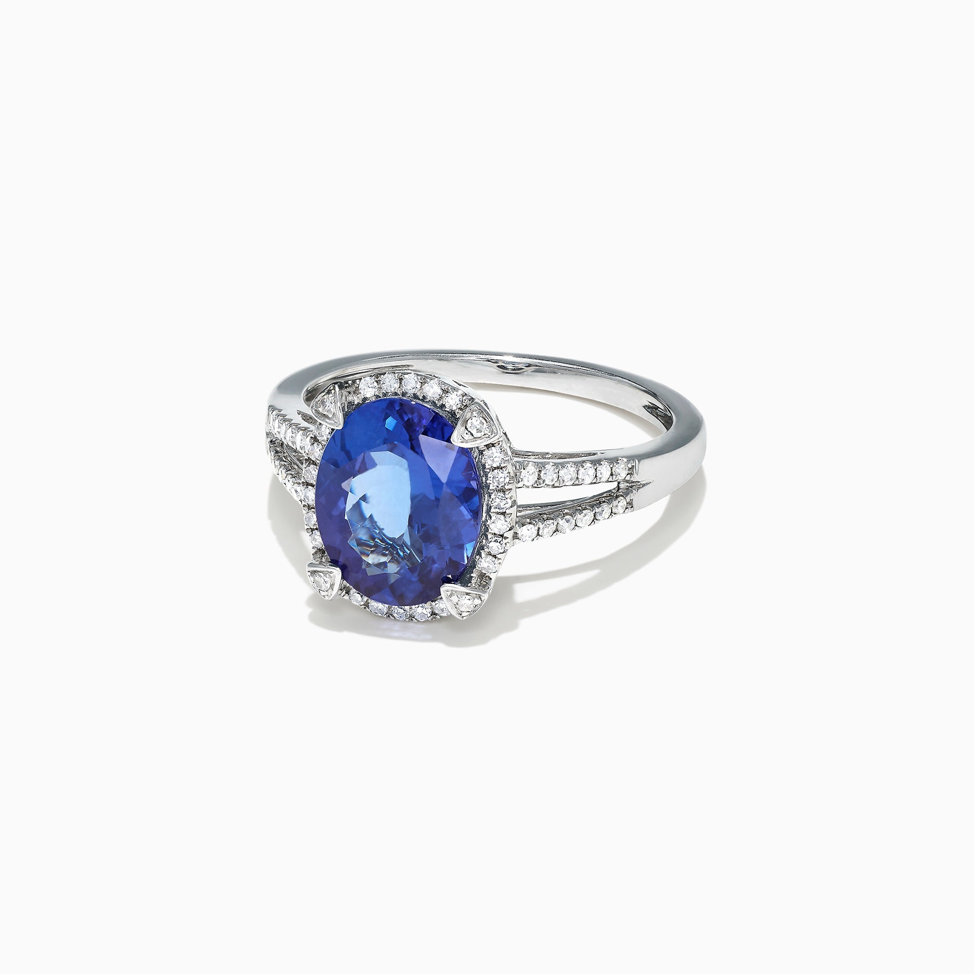 14K White Gold Tanzanite and Diamond Ring, 3.09 TCW