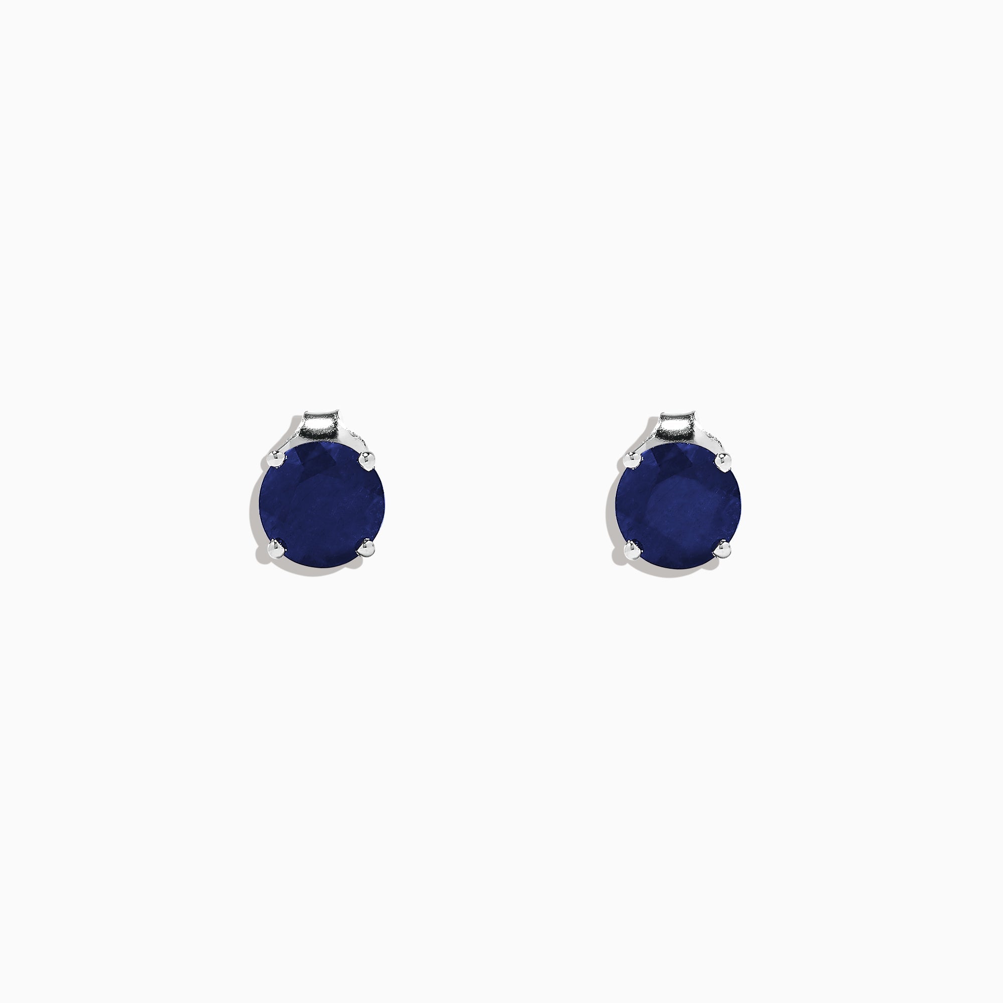 Royale Bleu 14K White Gold Sapphire Stud Earrings, 2.00 TCW