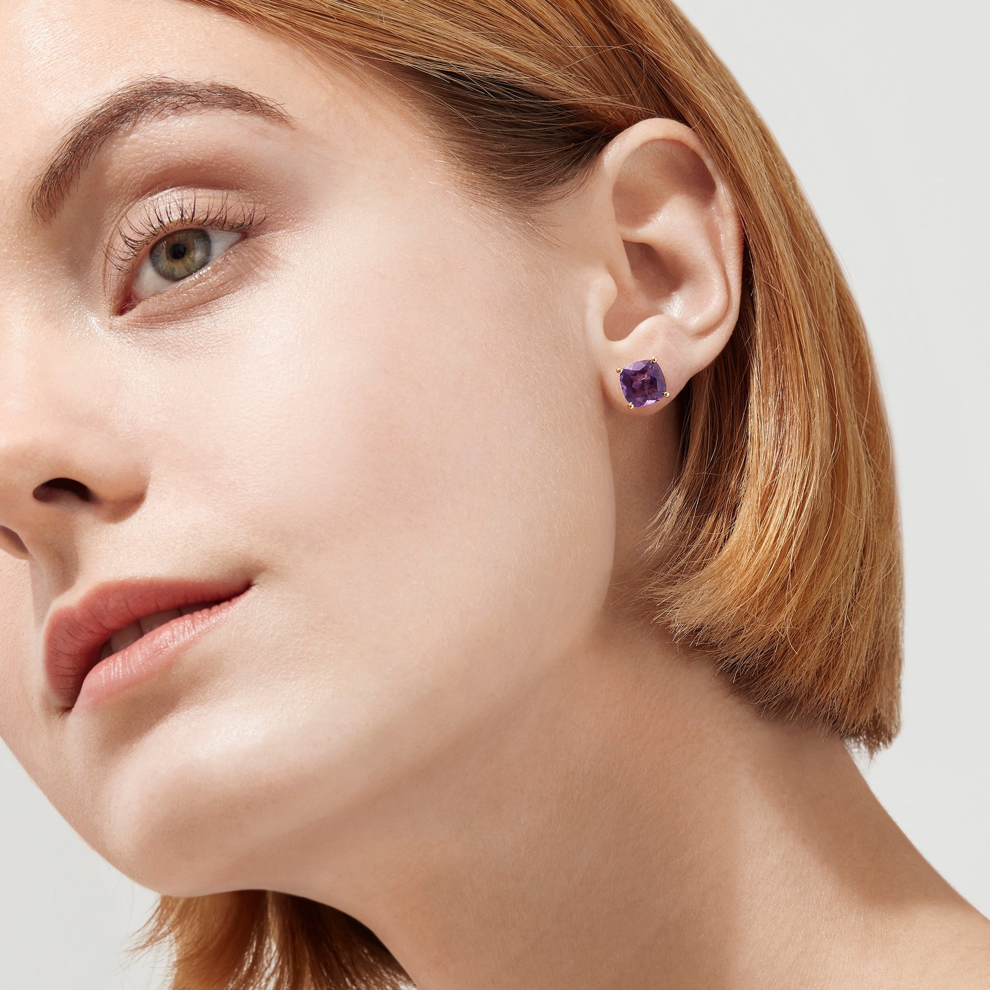 14K solid gold diamond hoop earrings for women with brilliant round-cut diamonds, perfect for luxury everyday wear.