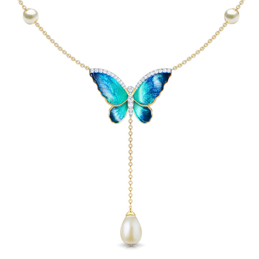 Blue Butterfly Neckless