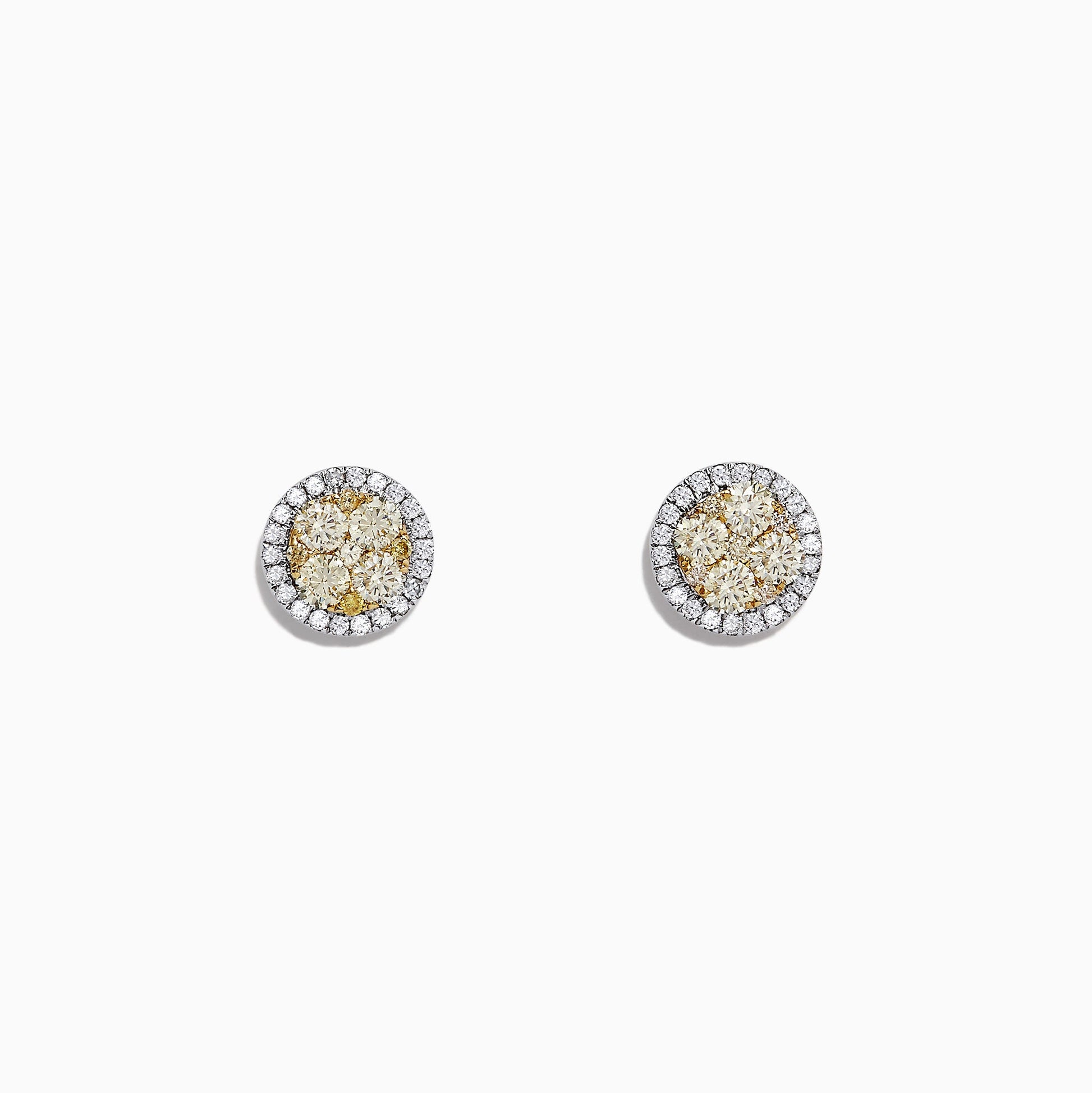 14K solid gold diamond hoop earrings for women with brilliant round-cut diamonds, perfect for luxury everyday wear.