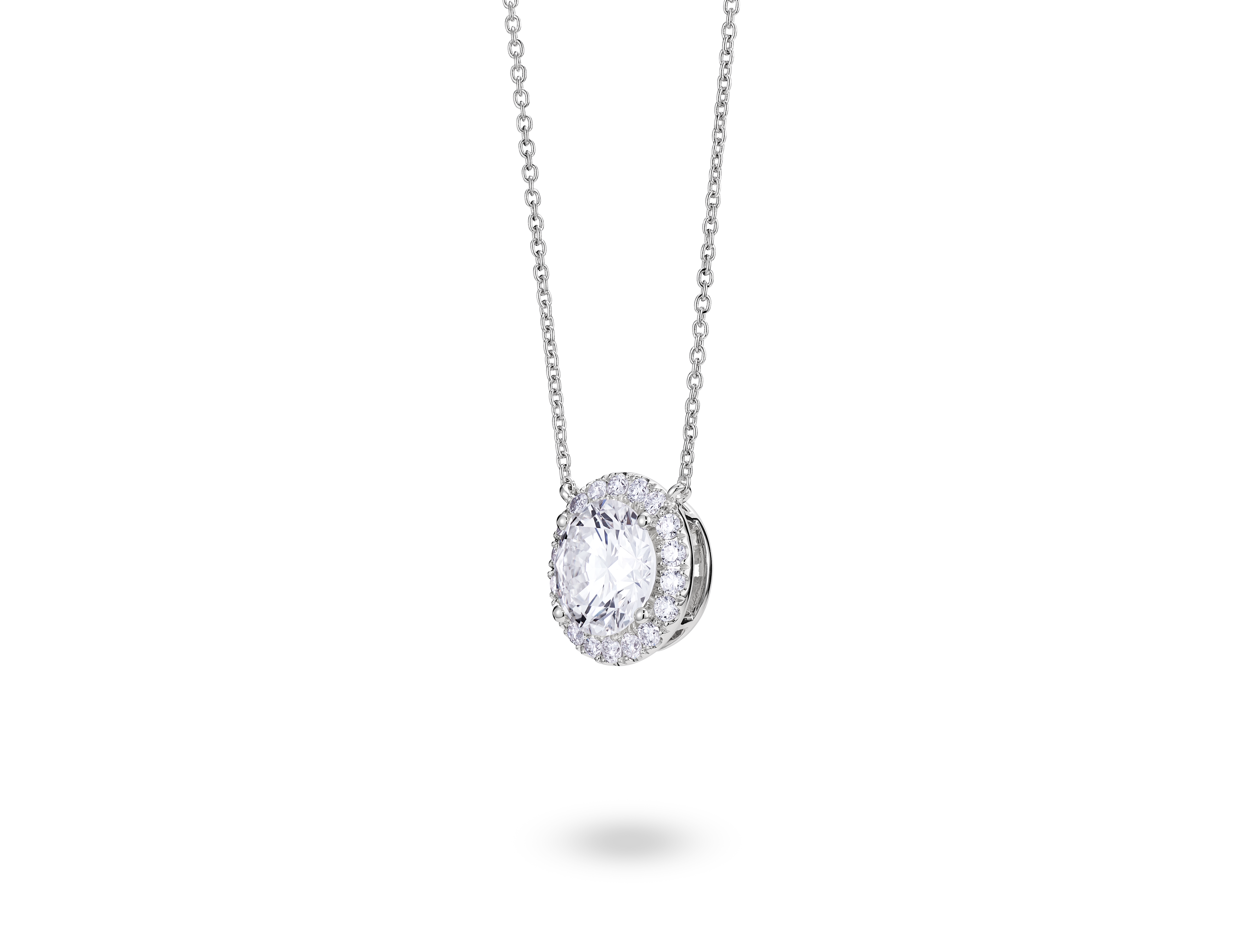 Lab-Grown Diamond 2ct. tw. Halo Pendant | White