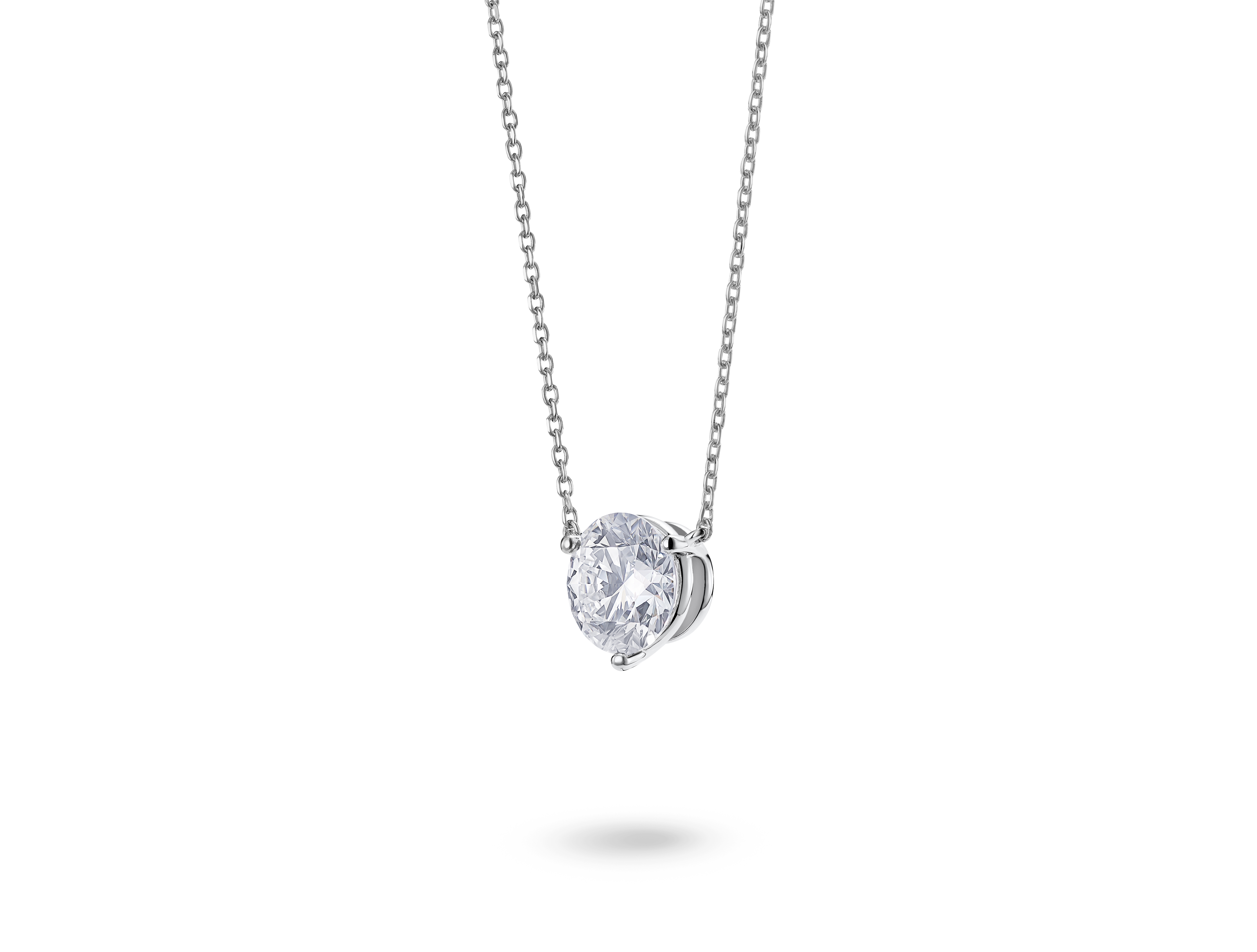 Lab-Grown Diamond 2ct. Round Brilliant Solitaire Pendant | White