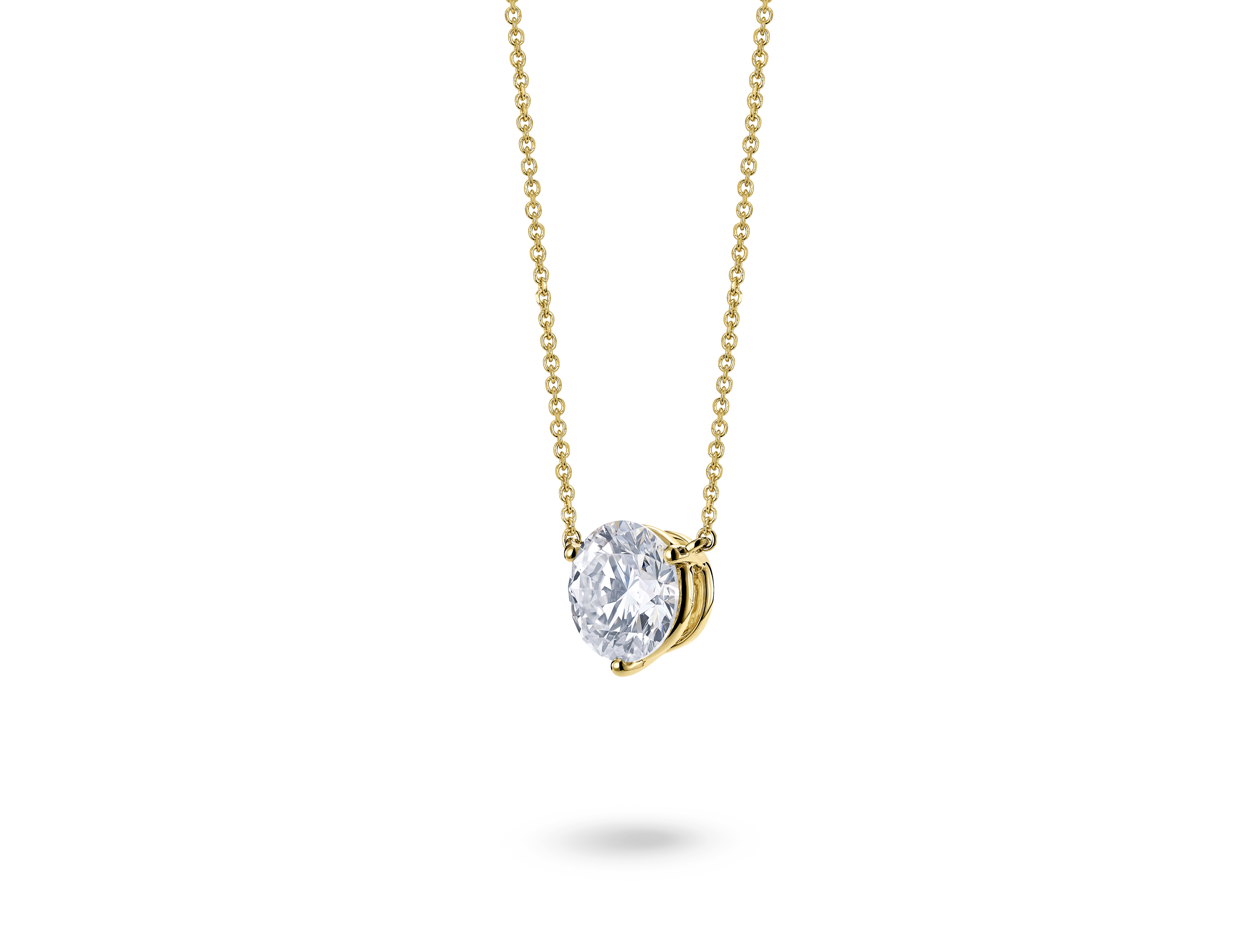 Lab-Grown Diamond 2ct. Round Brilliant Solitaire Pendant | White