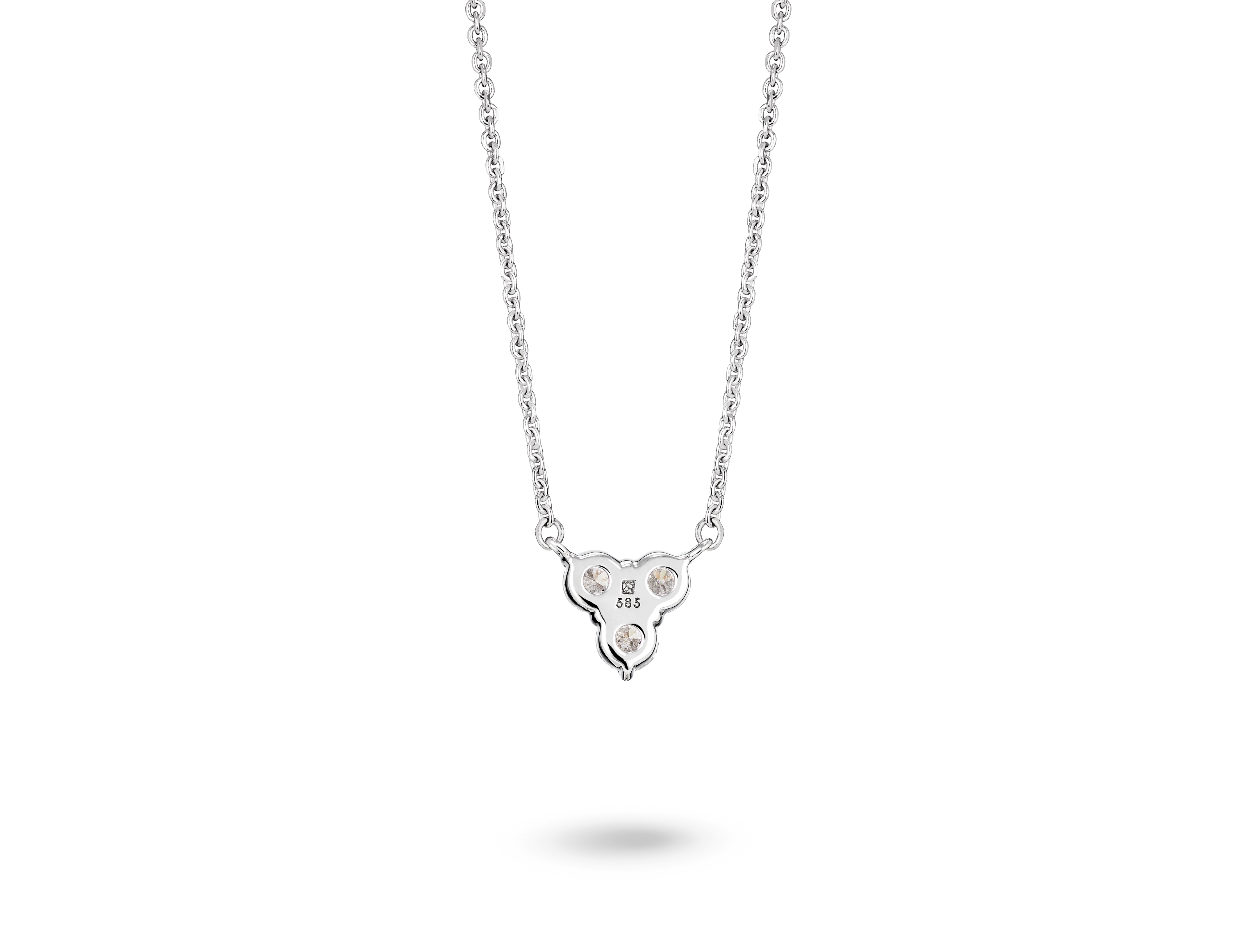 Lab-Grown Diamond ³⁄₁₀ct. tw. Mini Trio Round Brilliant Pendant | White