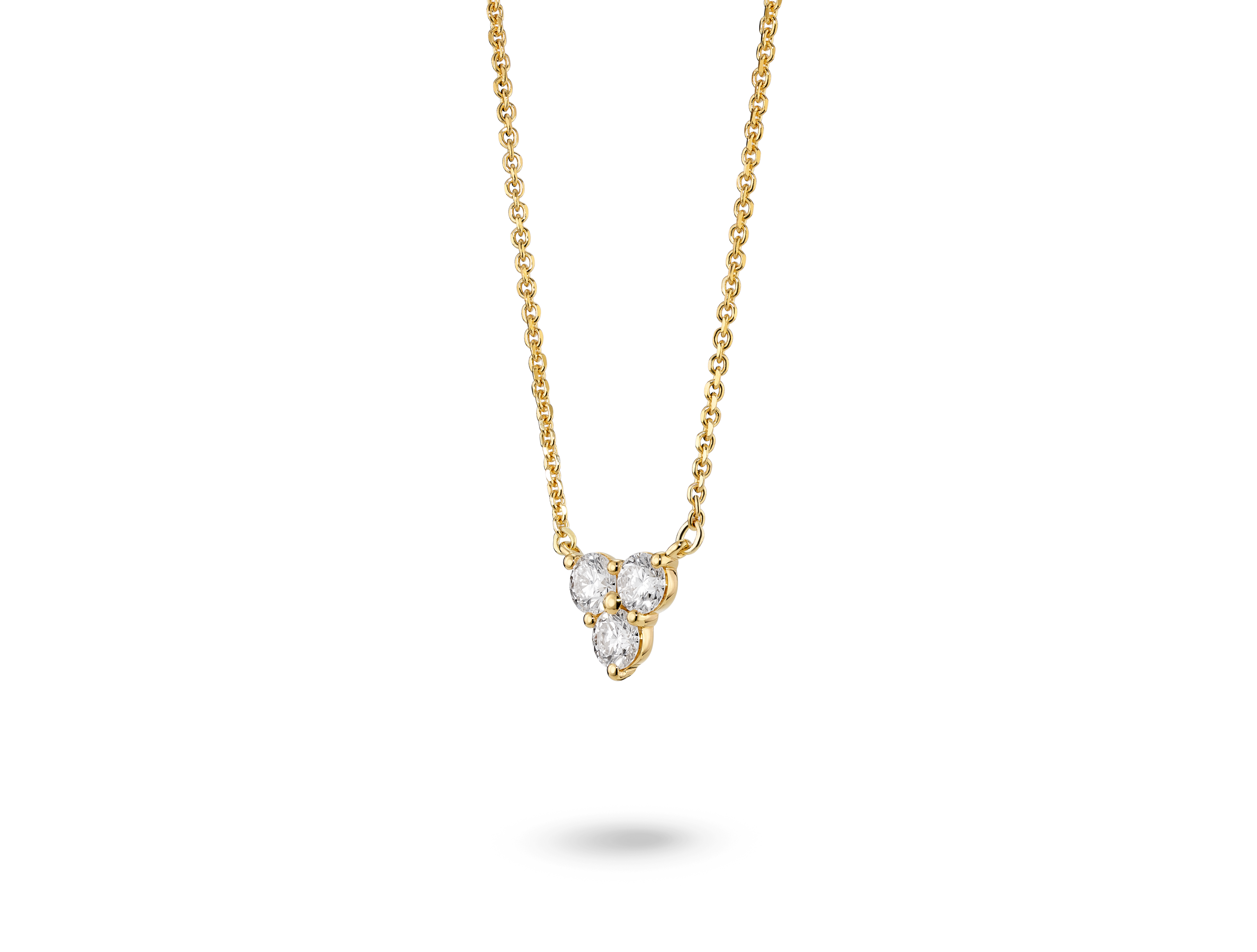 Lab-Grown Diamond ³⁄₁₀ct. tw. Mini Trio Round Brilliant Pendant | White