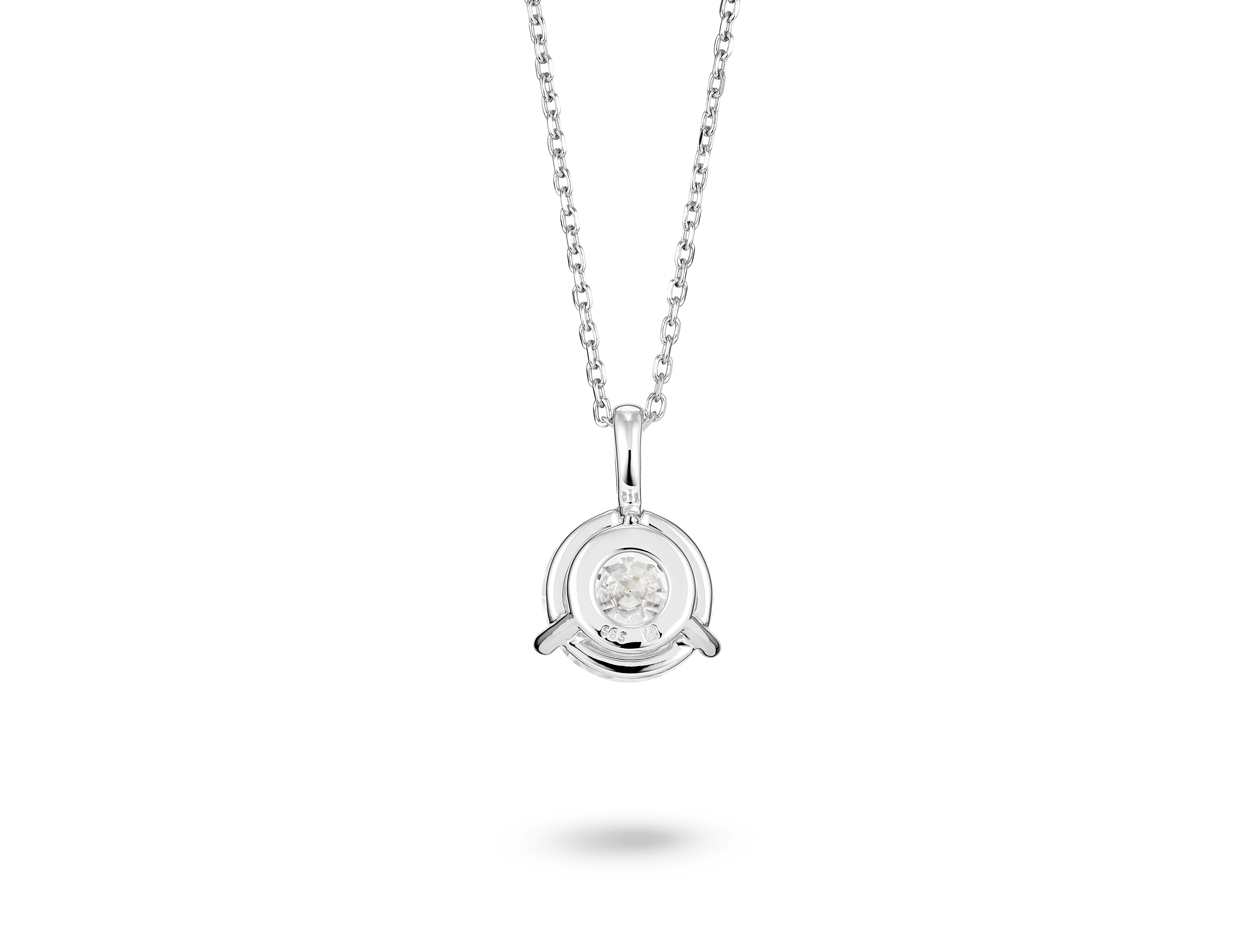 Lab-Grown Diamond 2ct. Round Brilliant Solitaire Bale Pendant | White