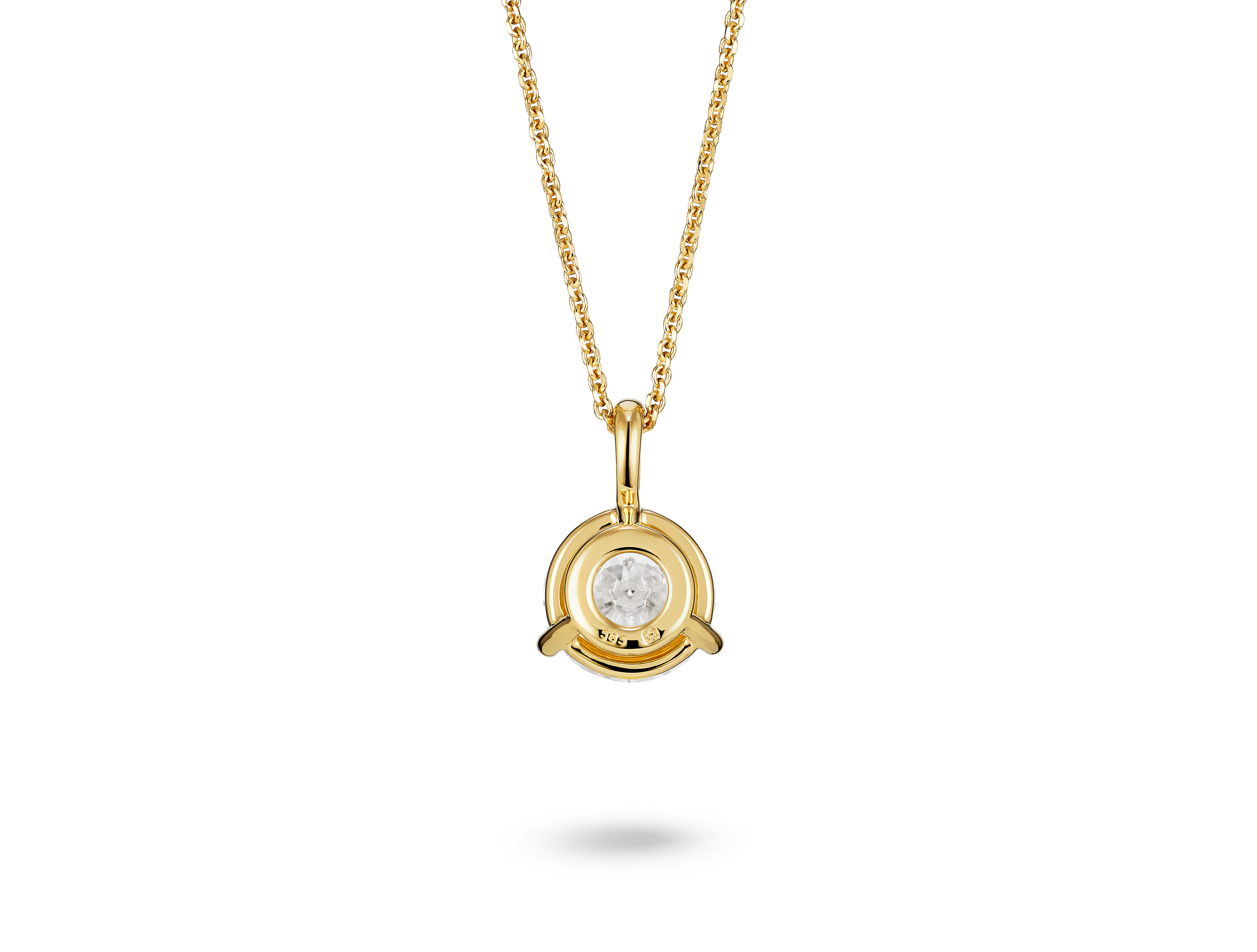 Lab-Grown Diamond 2ct. Round Brilliant Solitaire Bale Pendant | White