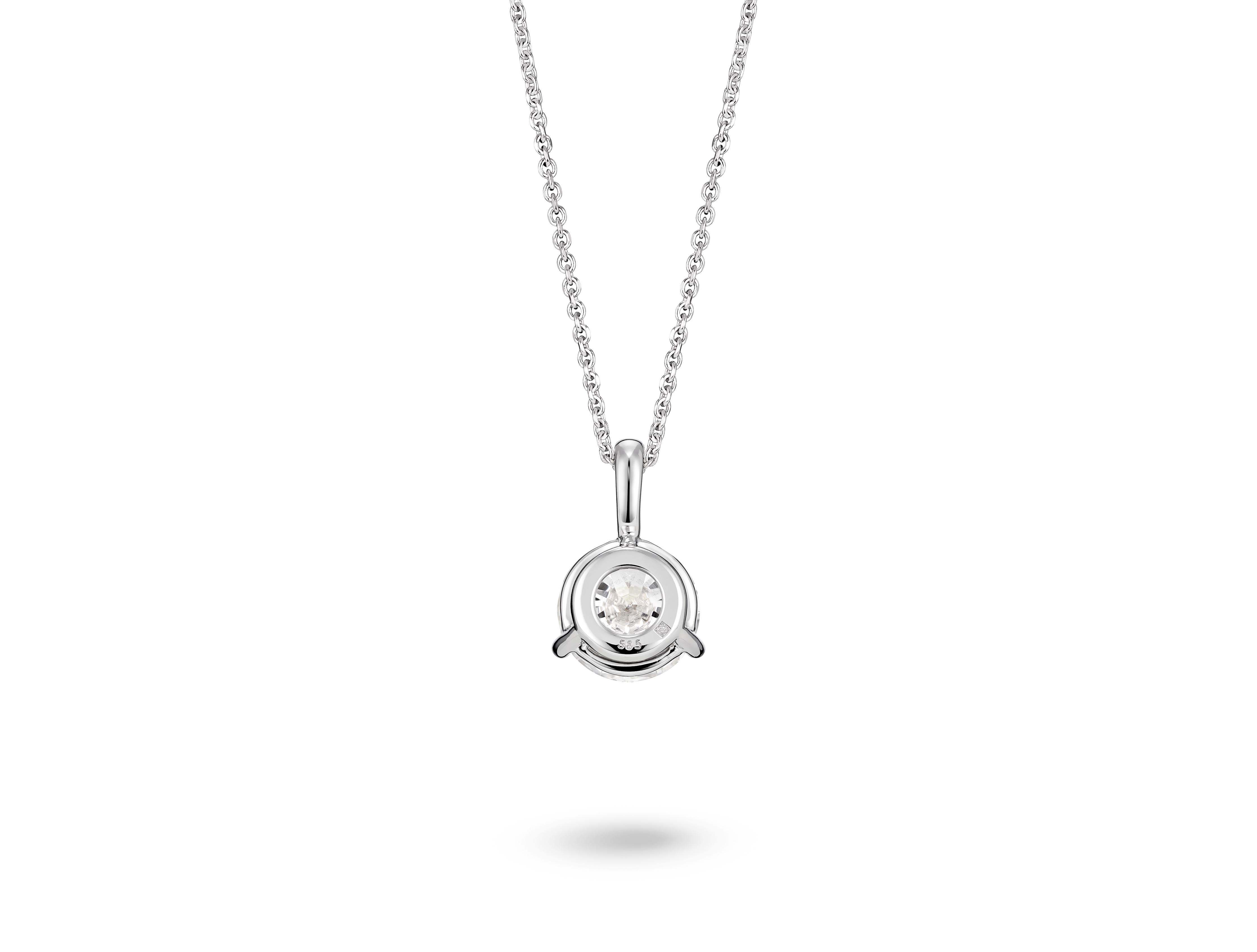 Lab-Grown Diamond 1½ct. Round Brilliant Solitaire Bale Pendant | White