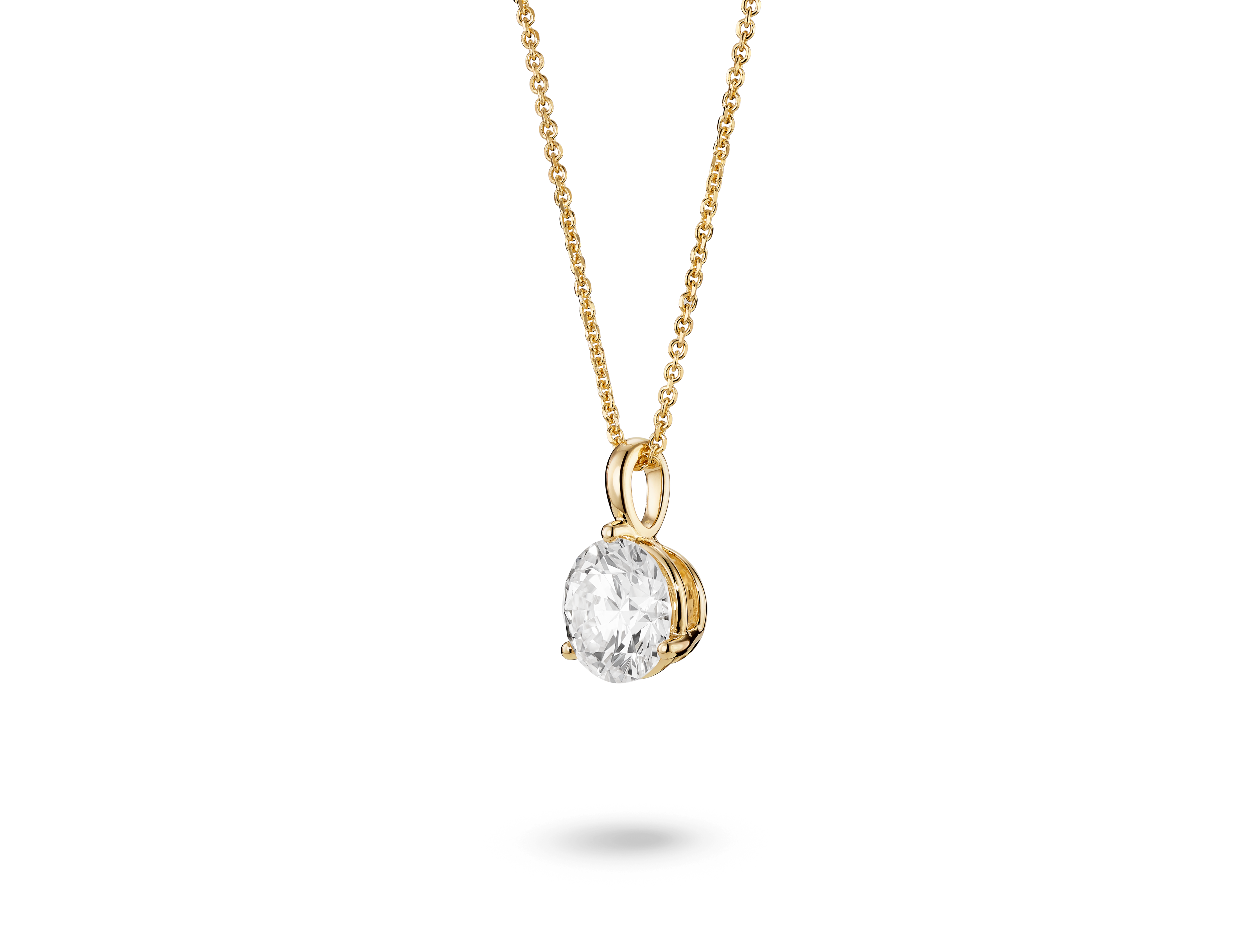 Lab-Grown Diamond 1½ct. Round Brilliant Solitaire Bale Pendant | White