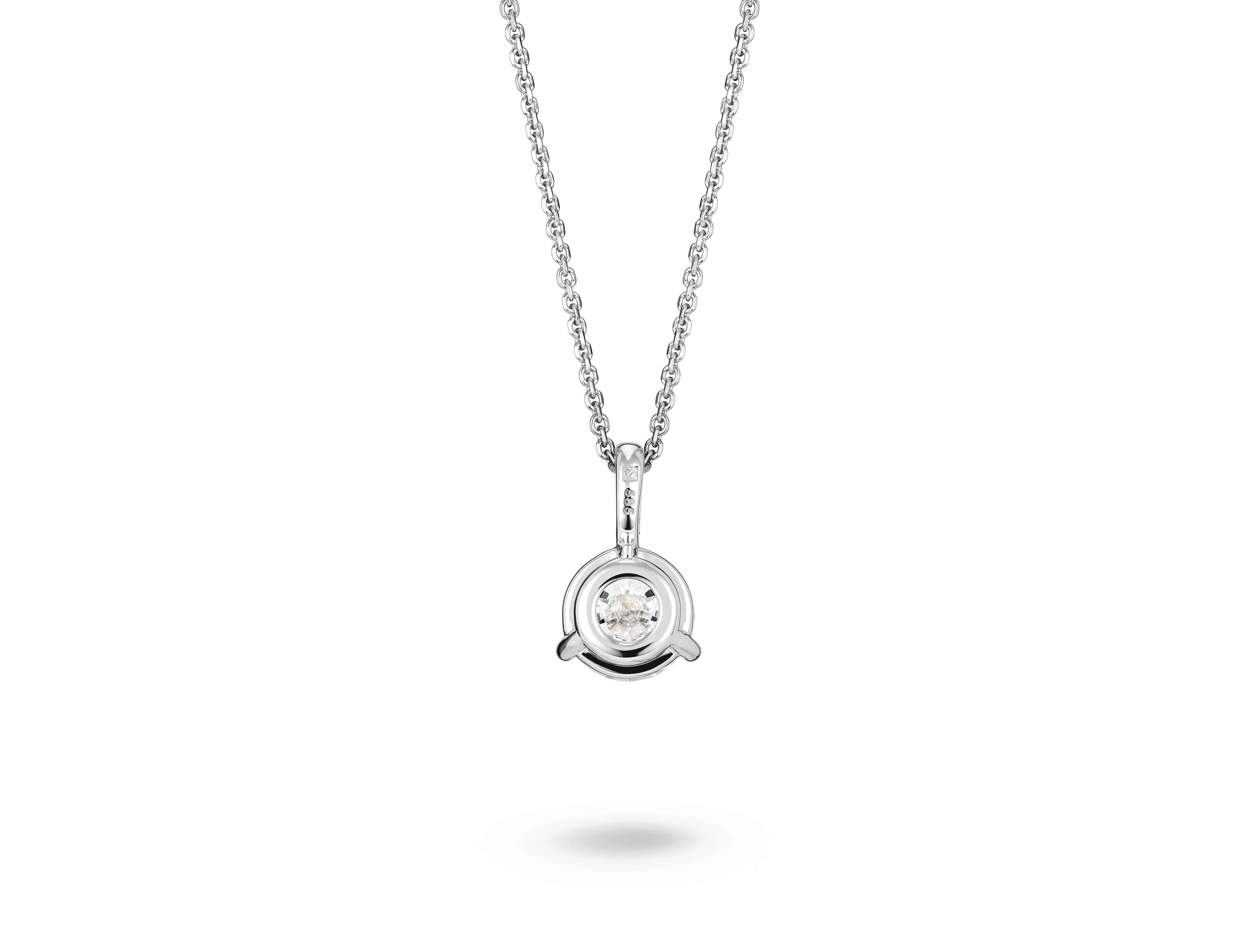 Lab-Grown Diamond 1ct. Round Brilliant Solitaire Bale Pendant | White