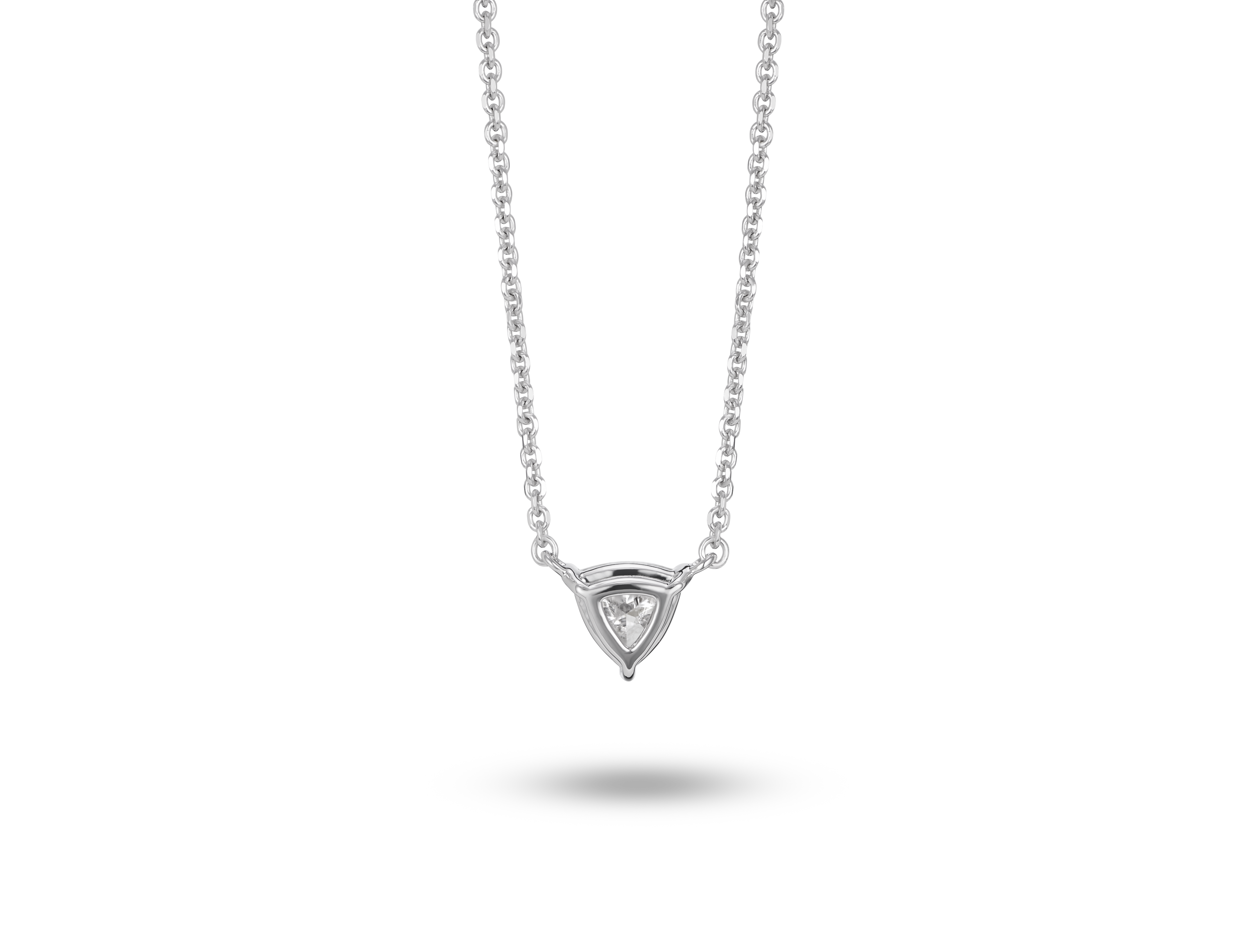 Lab-Grown Diamond ¼ct. Mini Trillion Pendant | White