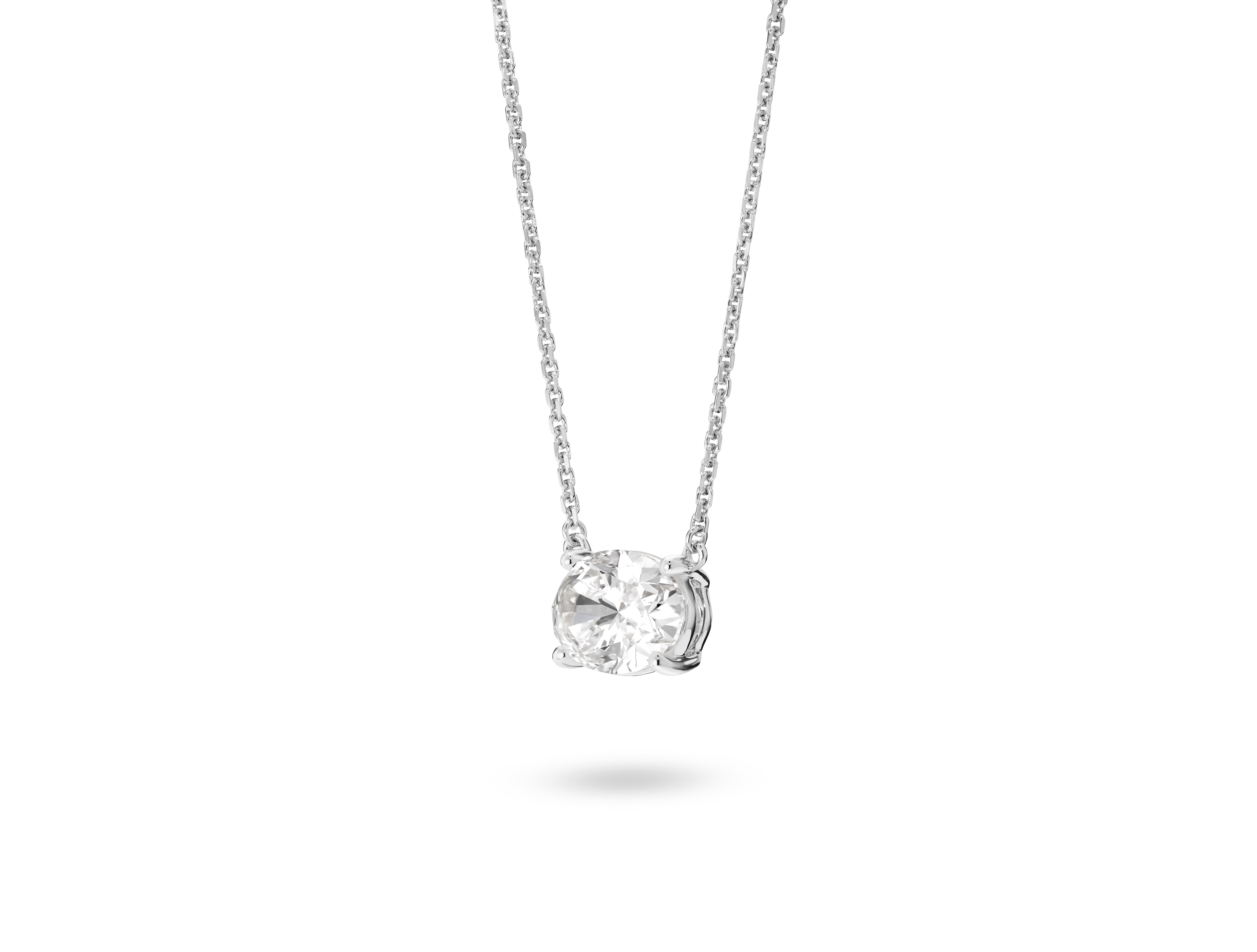 Lab-Grown Diamond 1ct. Oval Cut Pendant | White