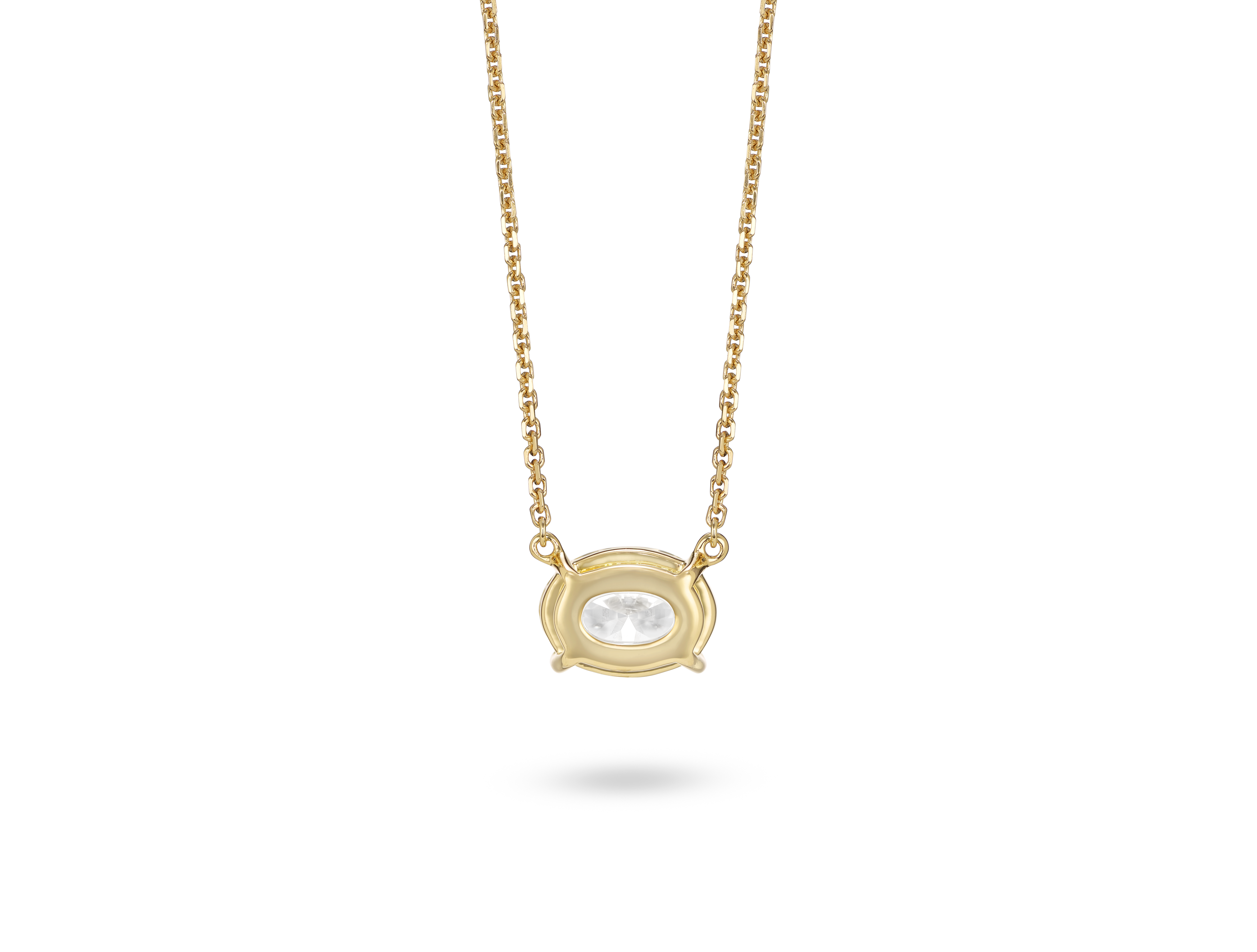 Lab-Grown Diamond 1ct. Oval Cut Pendant | White