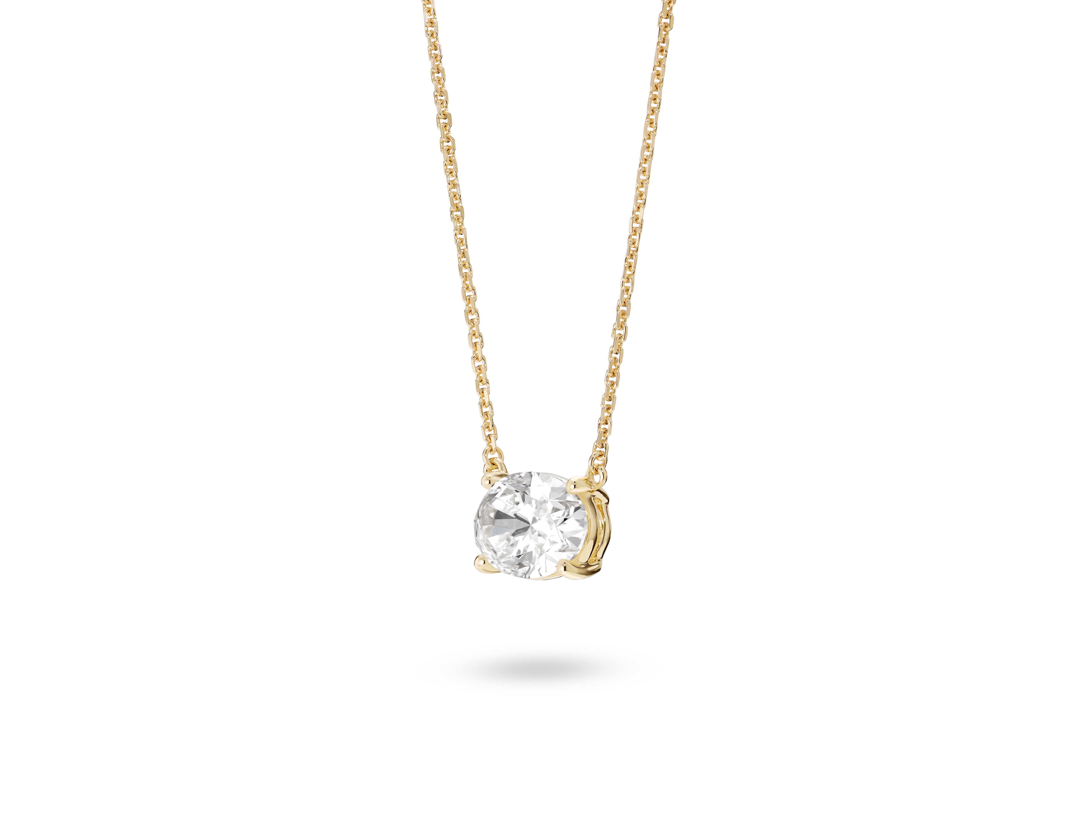 Lab-Grown Diamond 1ct. Oval Cut Pendant | White